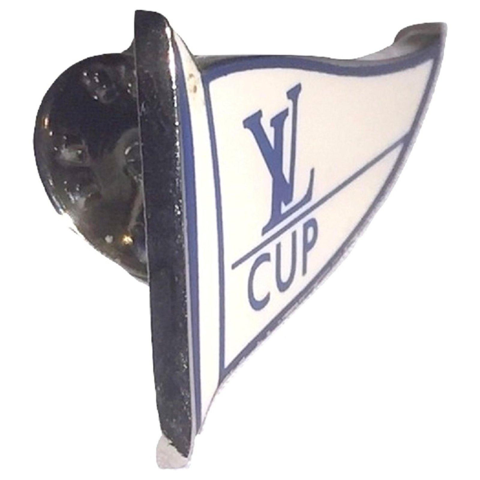Louis Vuitton LV Cup Enamel Flag Pin - Blue, Silver-Tone Metal Lapel Pin,  Pins - LOU112909