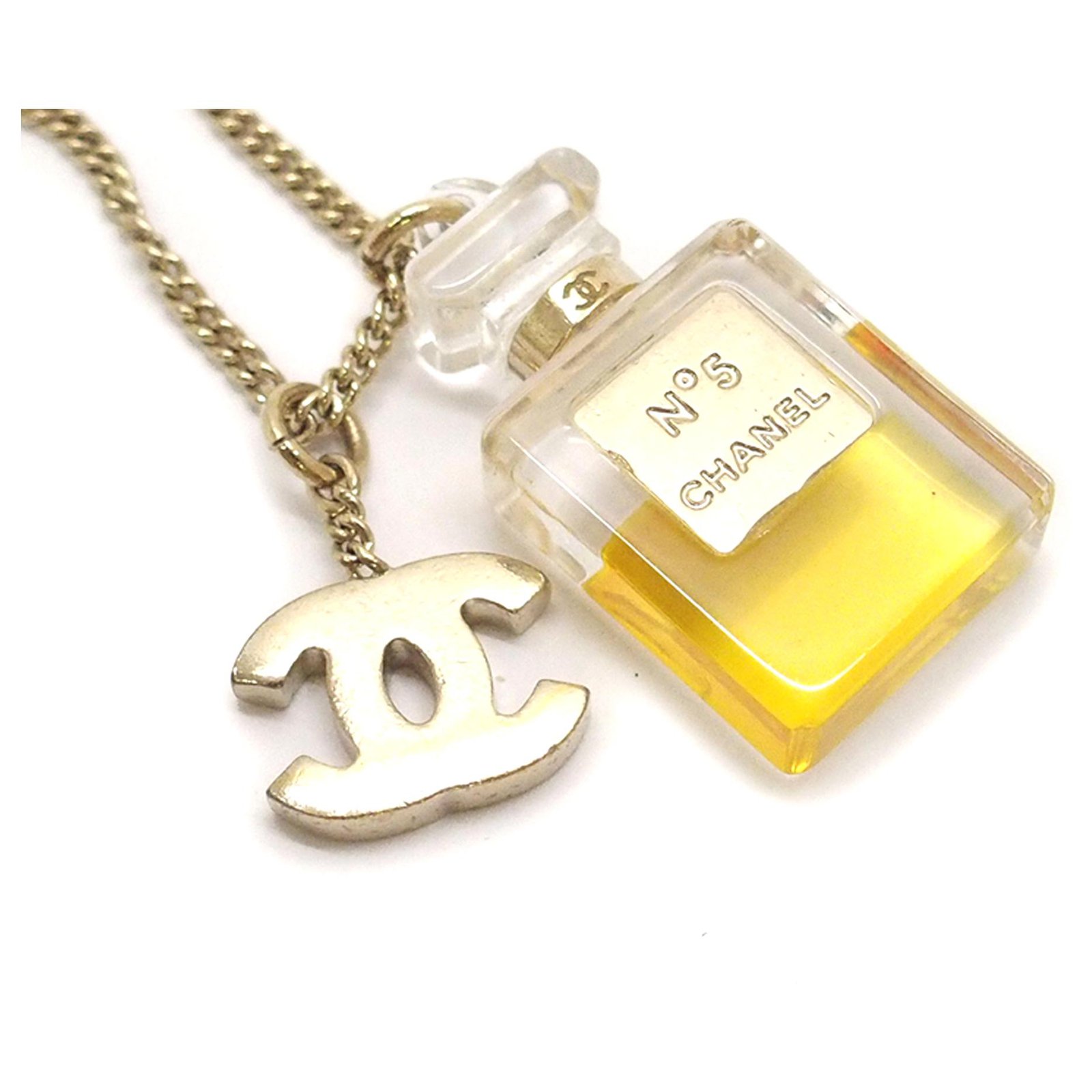 Chanel CC Logo Chain Bracelet (Perfume Charm)