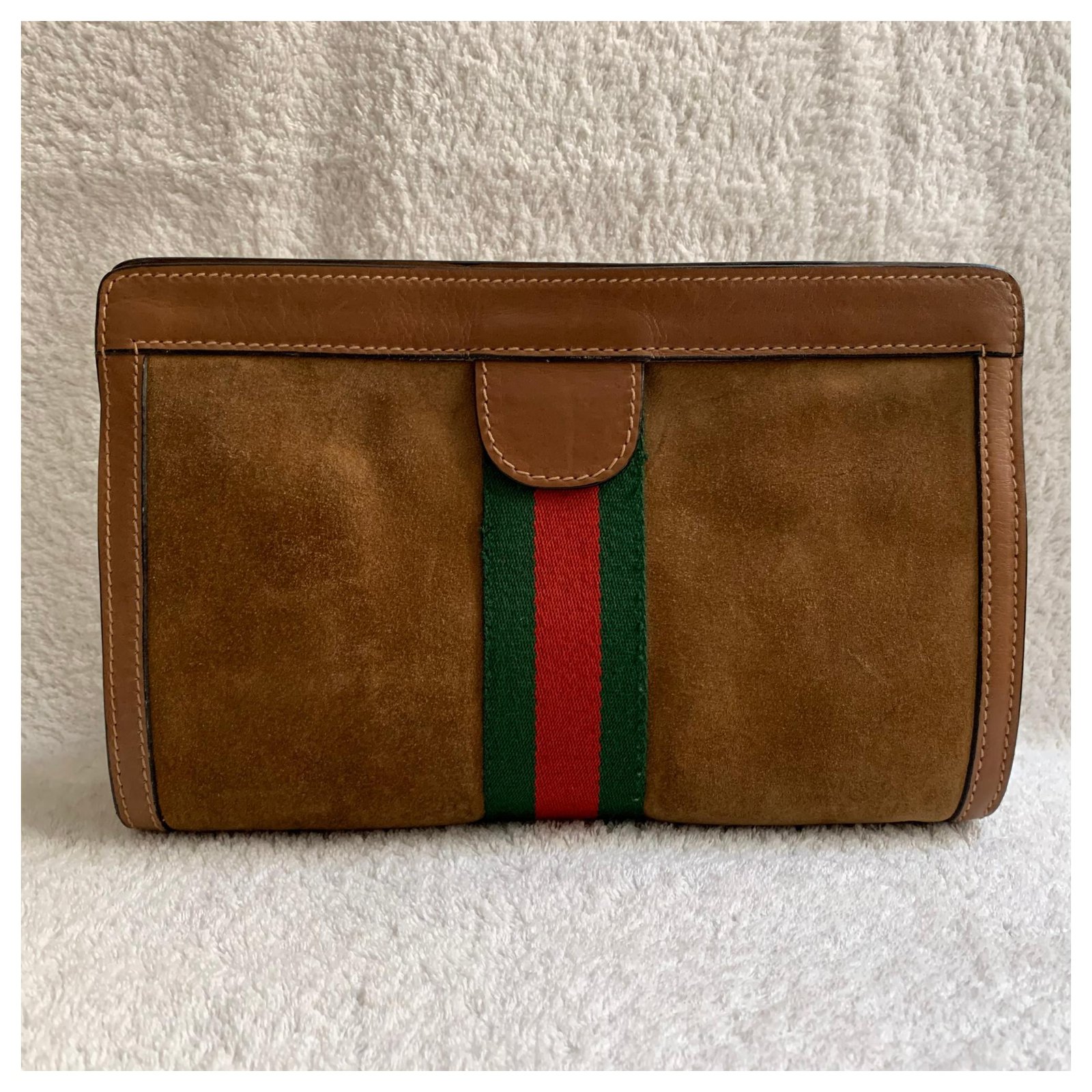 Vintage gucci hot sale suede bag