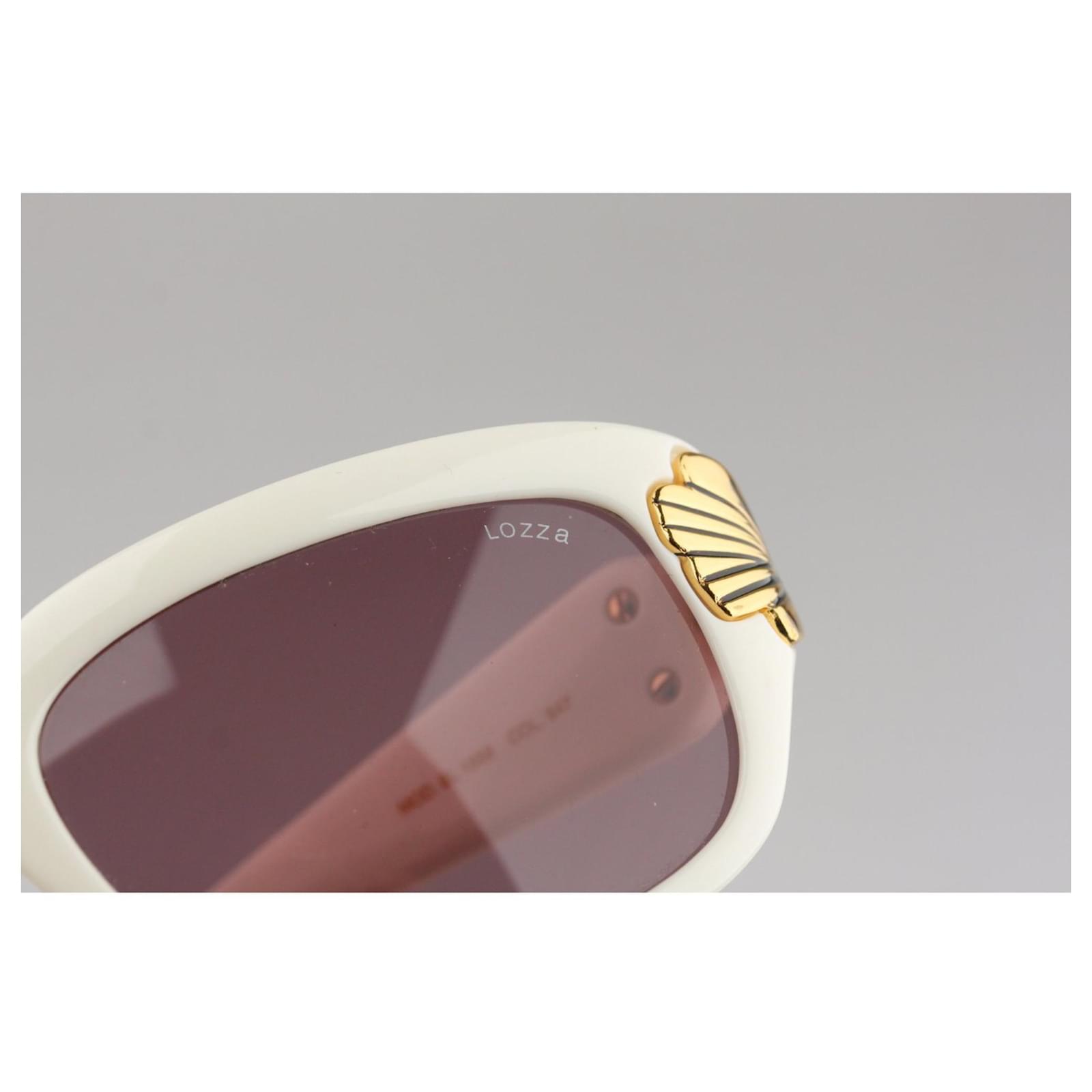 Autre Marque Occhiali da sole bianchi vintage Lozza Mod. SL 1558 135largo  mm Bianco ref.193114 - Joli Closet
