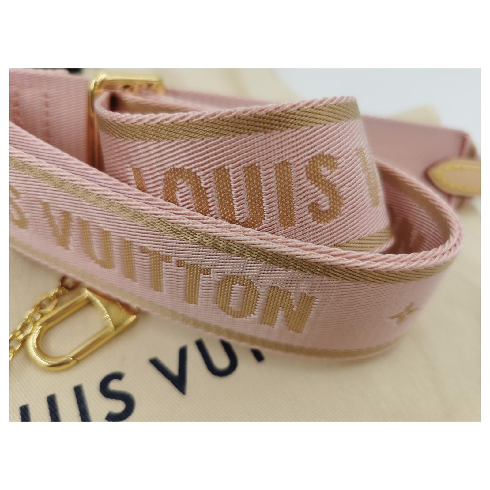 Multi pochette accessoires cloth crossbody bag Louis Vuitton Pink in Cloth  - 34452879