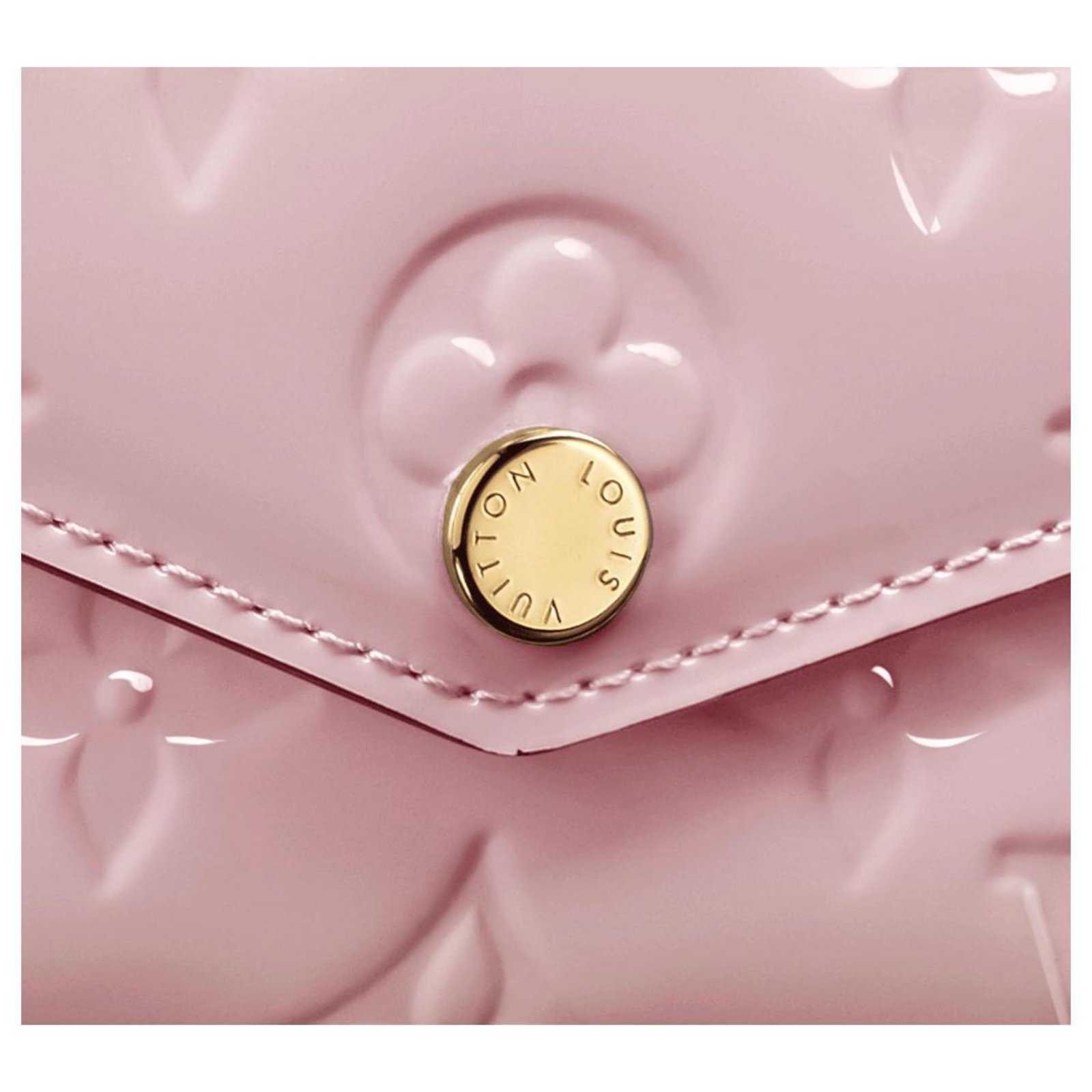 Wallet LOUIS VUITTON Sarah patent leather pink - VALOIS VINTAGE PARIS