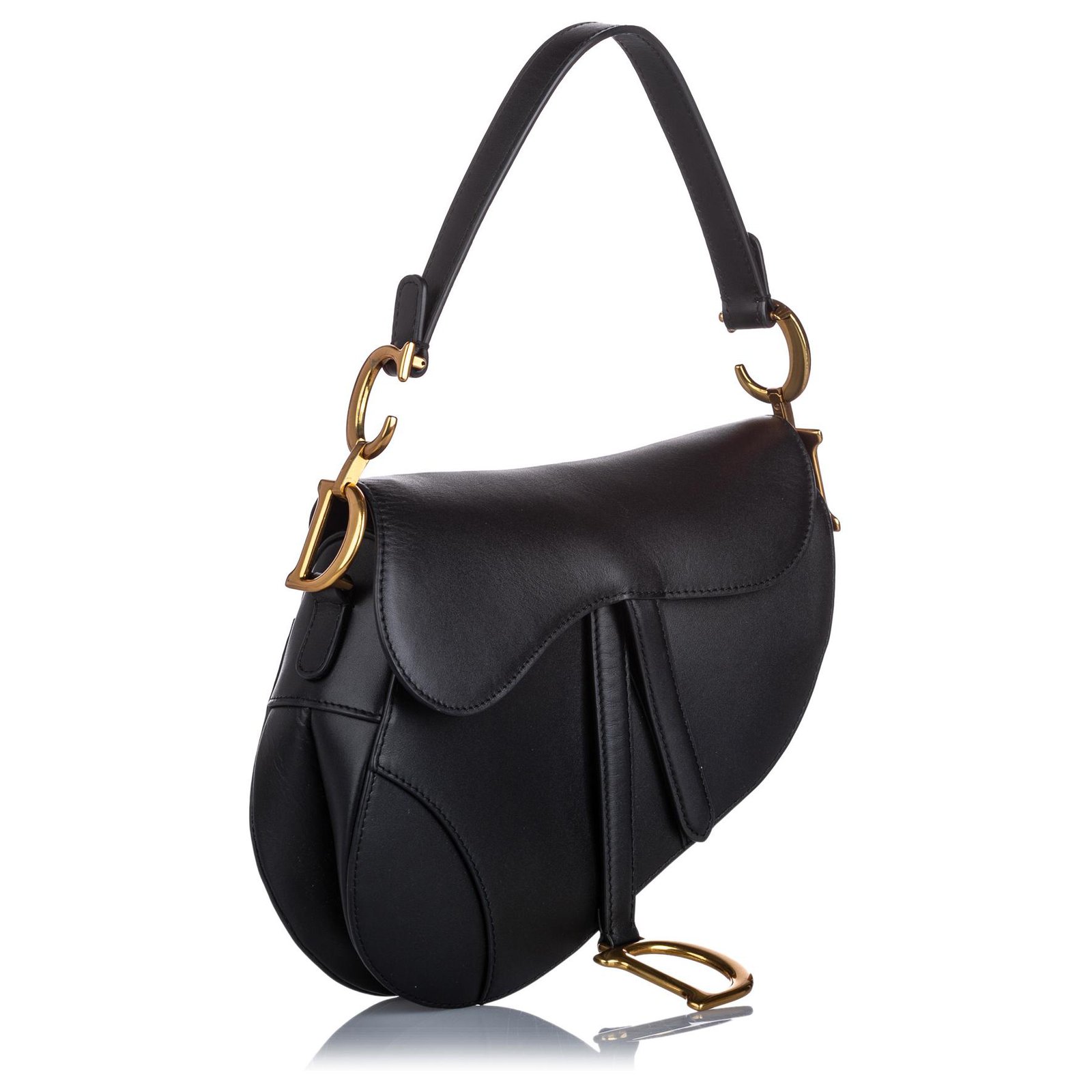 Dior Black Saddle Crossbody Bag Leather Pony-style calfskin ref.946447 -  Joli Closet