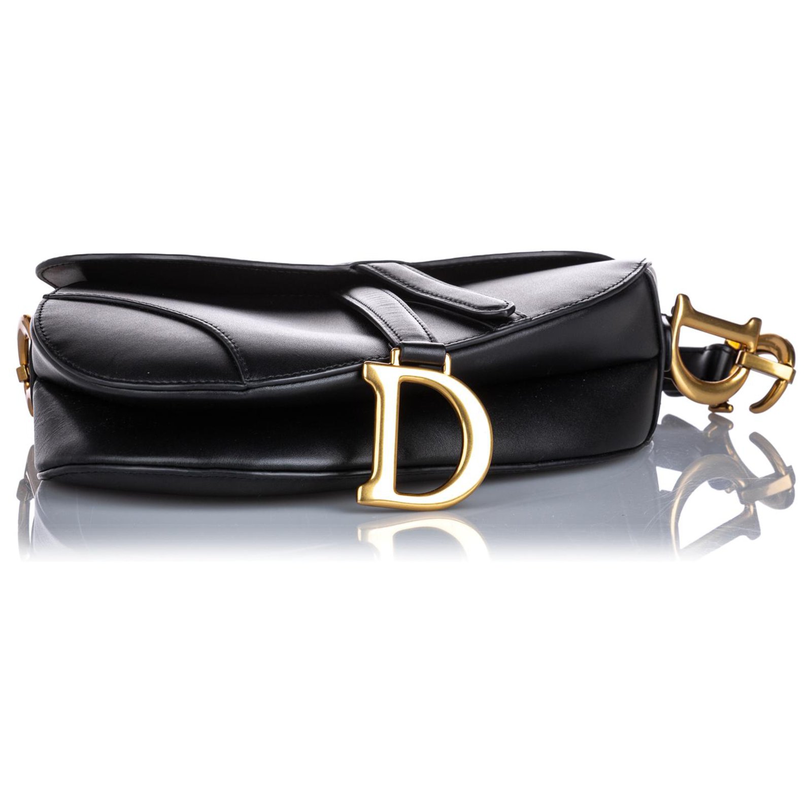 Dior Black Saddle Crossbody Bag Leather Pony-style calfskin ref.946447 -  Joli Closet