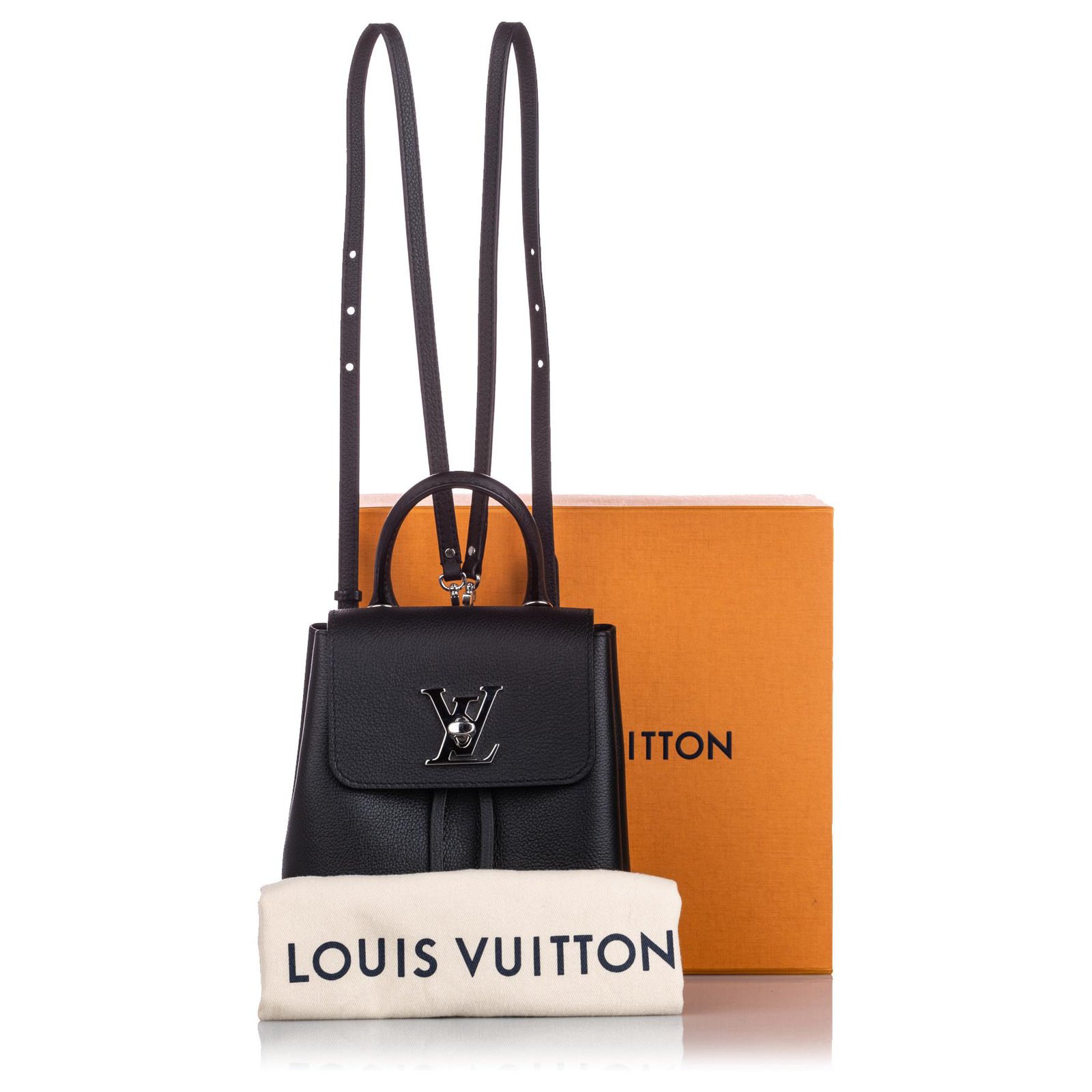 Louis Vuitton LV LockMe Ever mini bag Black Leather ref.691231 - Joli Closet