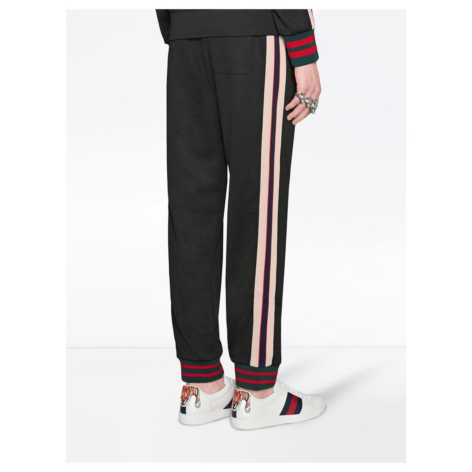 Gucci Washed Cotton Jogging Pants Black ref.962501 - Joli Closet