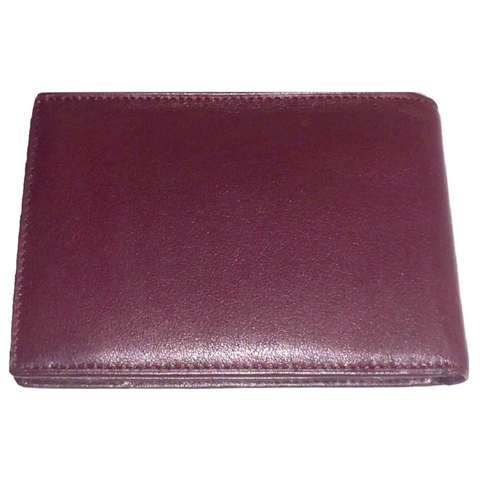 Valentino Garavani VALENTINO vintage wallet Dark red Leather ref.193907 ...