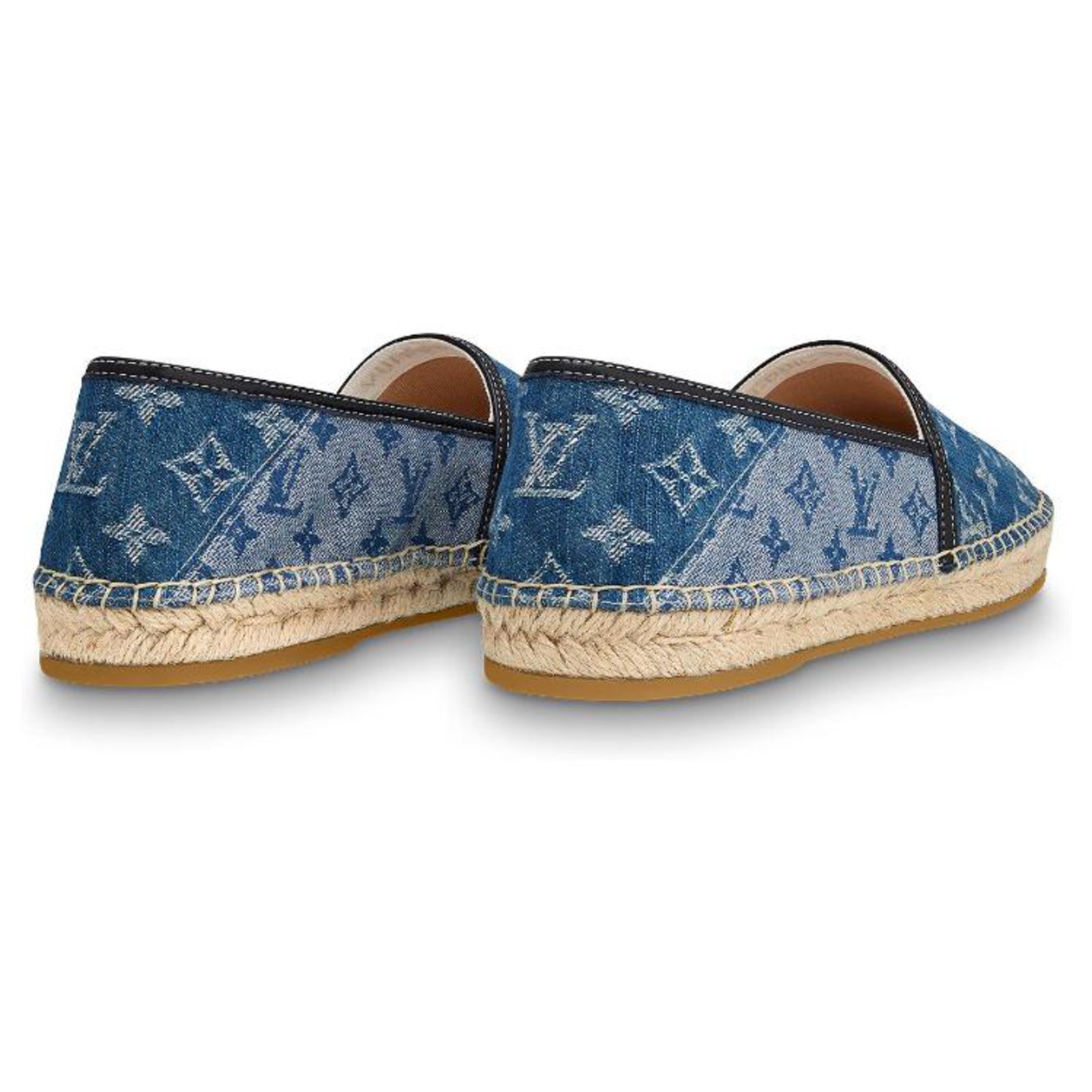 Louis Vuitton Blue Denim Slip On Espadrille Sneakers Size 44 Louis Vuitton  | The Luxury Closet