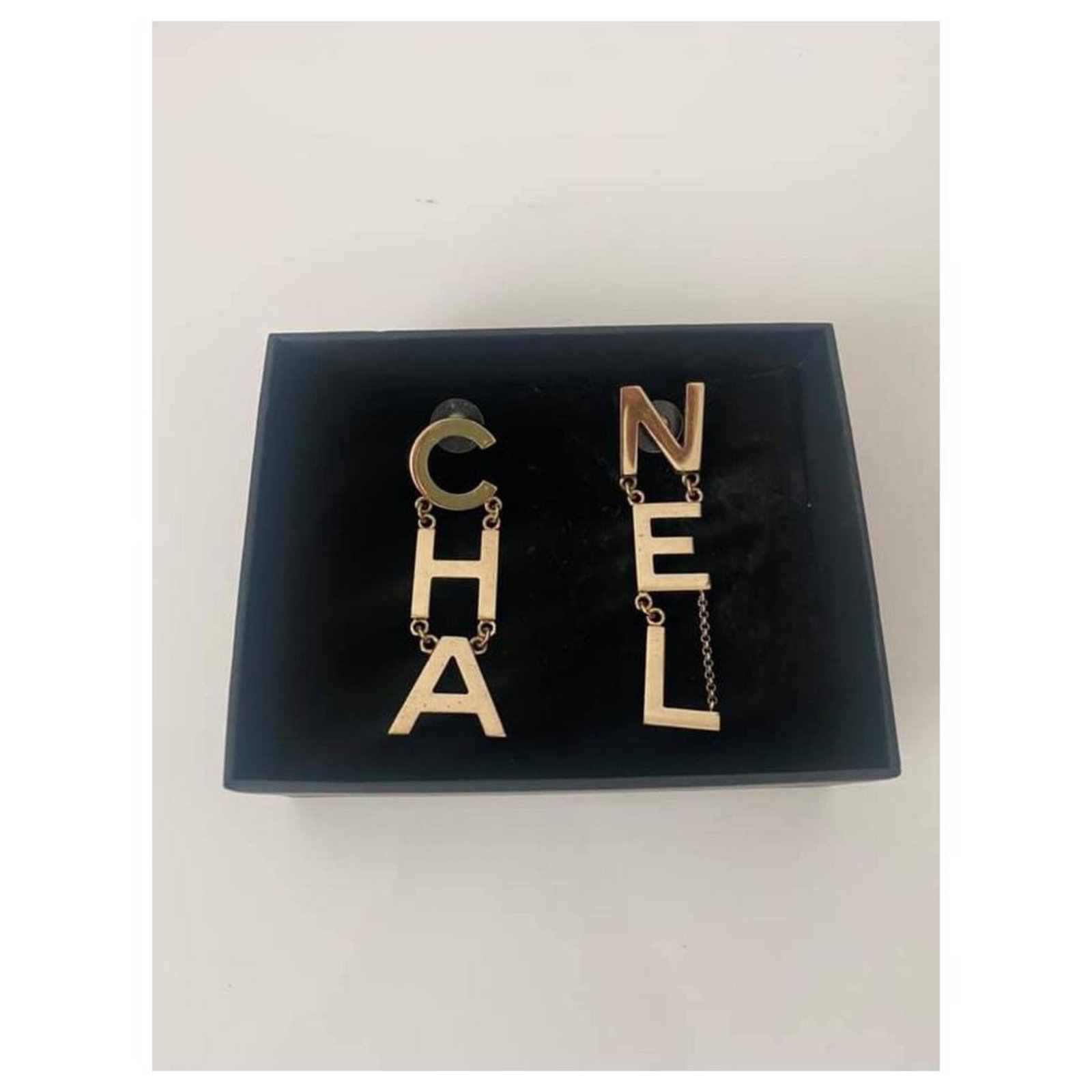 Cc earrings Chanel Gold in Metal - 24293265