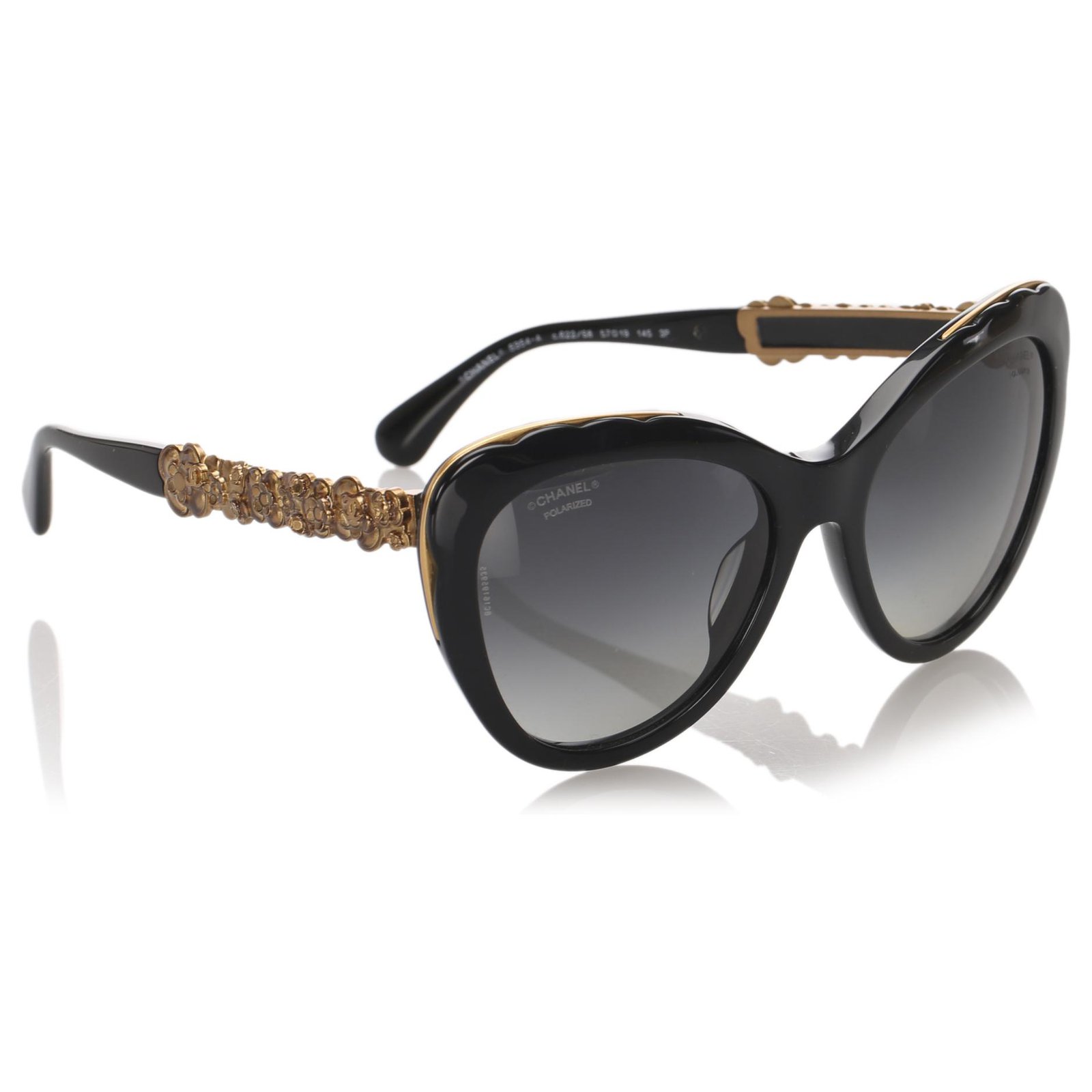 Chanel Bijou Interlocking CC Logo Sunglasses - Black Sunglasses,  Accessories - CHA904226