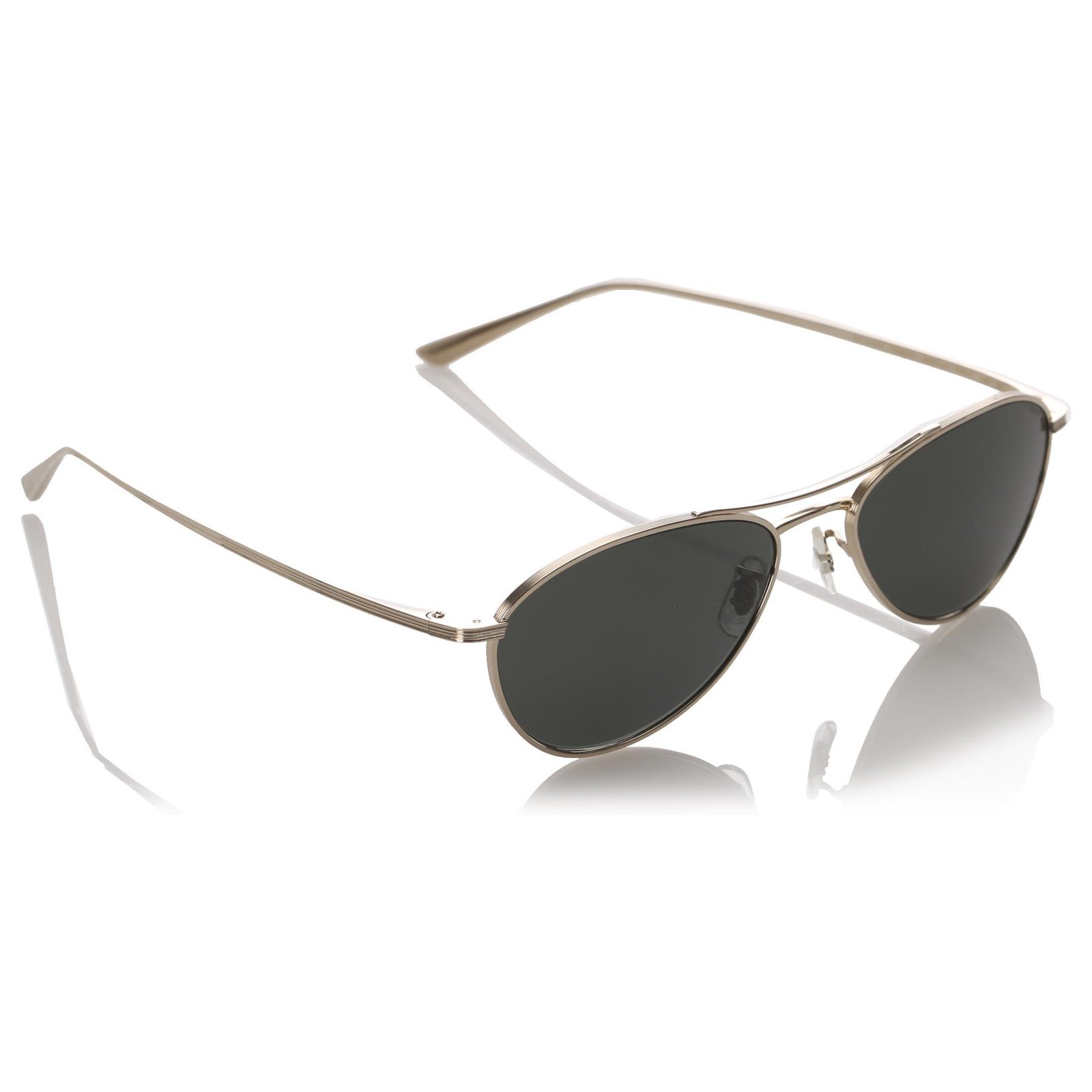 Oliver Peoples Black Aero LA Aviator Tinted Sunglasses Golden Metal  ref.194959 - Joli Closet