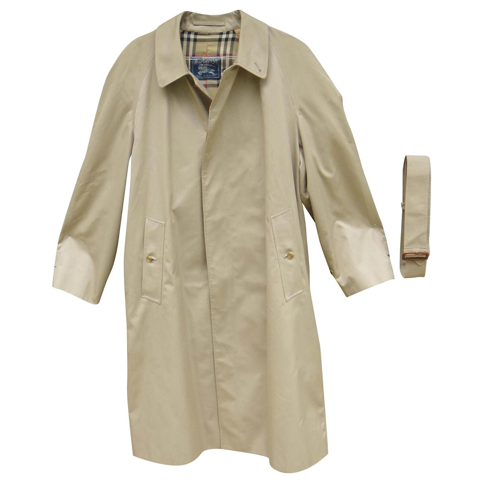 imperméable homme Burberry vintage t 60 Coton Polyester Beige ref