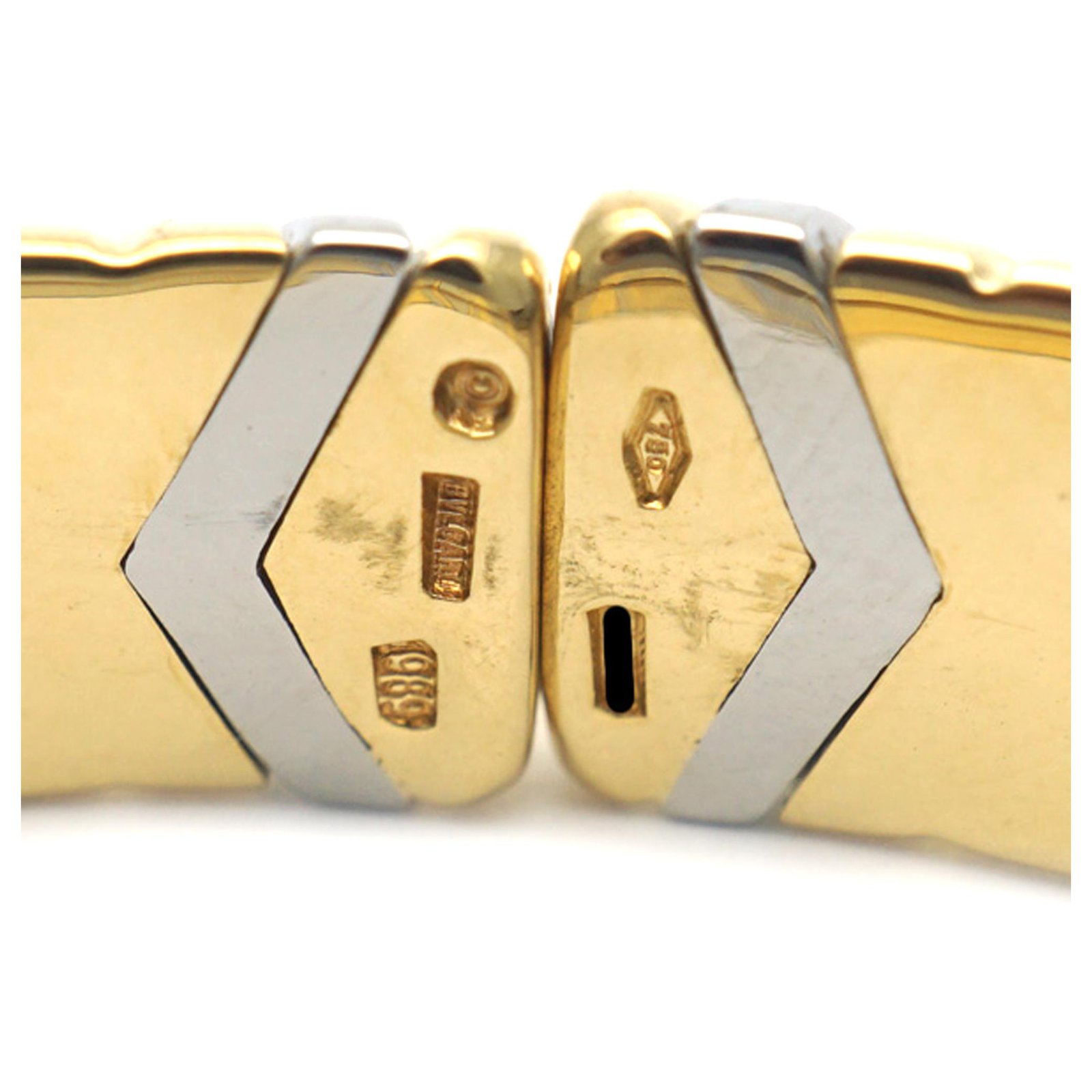 Bvlgari 18K Yellow Gold Steel Alveare Bracelet