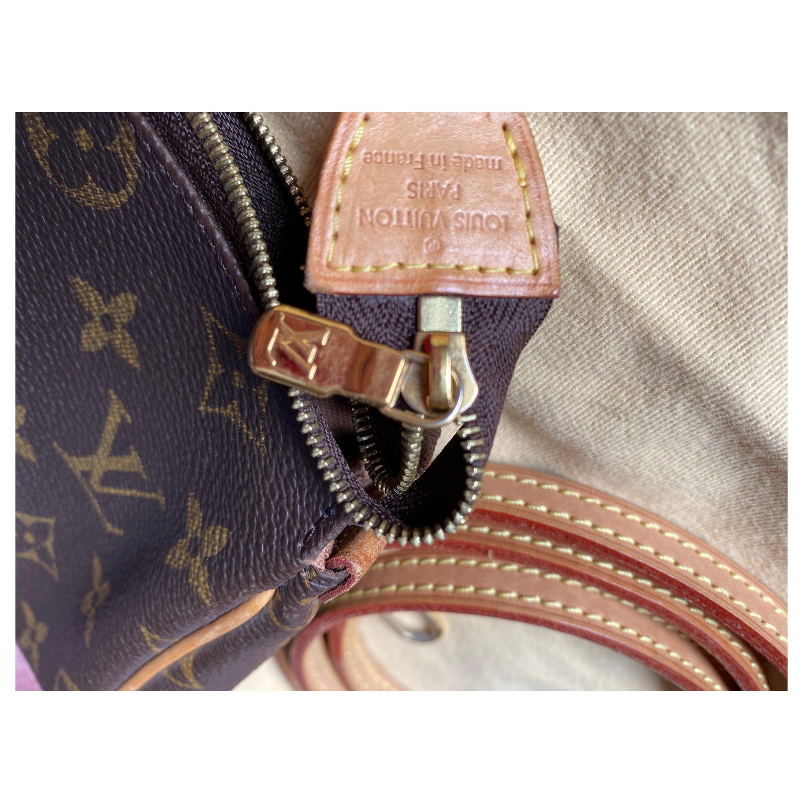 Louis Vuitton Pochette Pliante Brown Cloth ref.354865 - Joli Closet