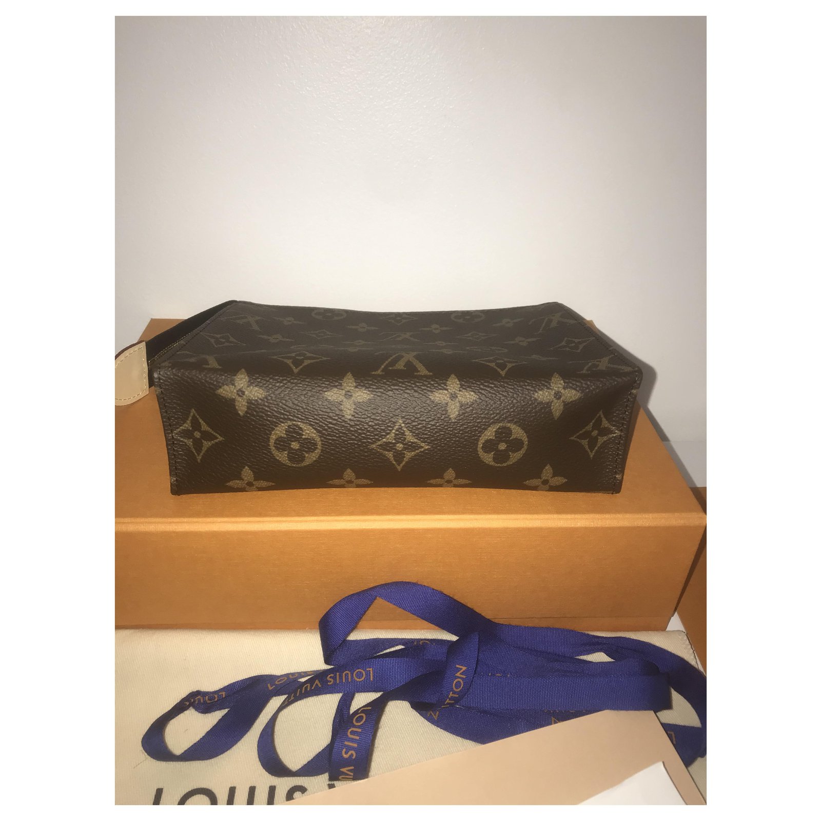 Louis Vuitton Brown Monogram Pochette Twin GM Leather Cloth ref.953561 -  Joli Closet