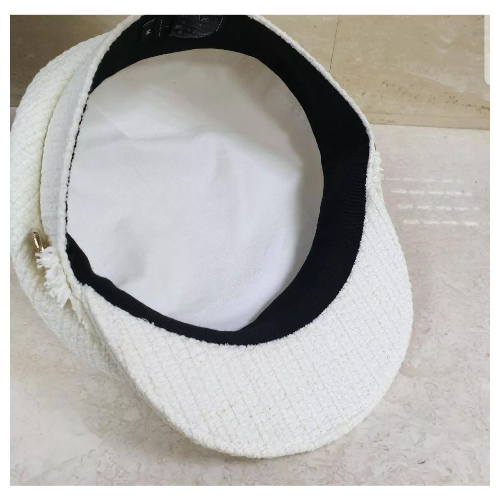 Cap Chanel White size S International in Other - 28201640