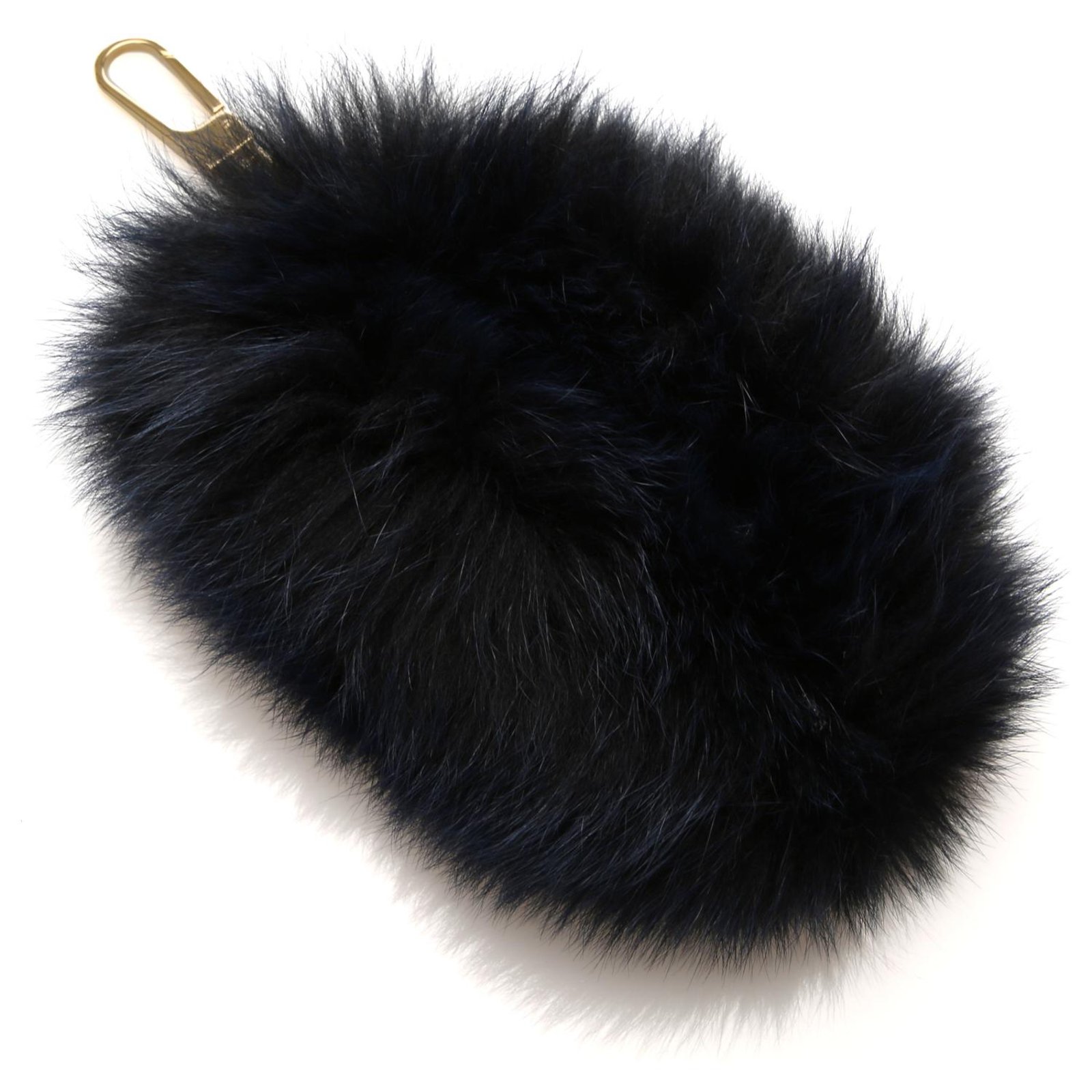 Chloé Chloe Blue Fur Bag Charm Dark blue ref.196483 - Joli Closet