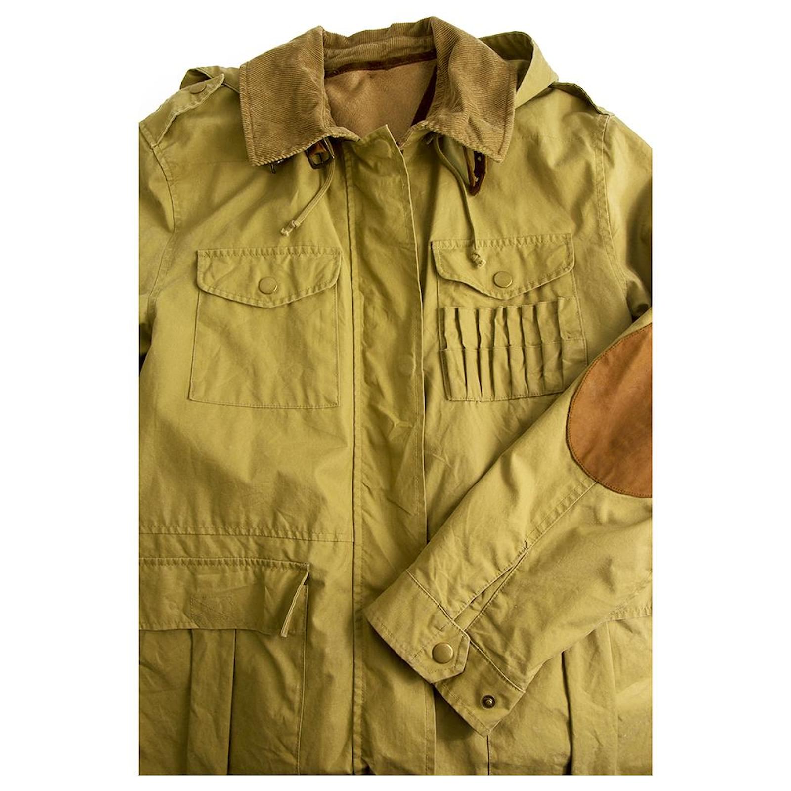 Ralph Lauren jaune moutarde fermeture éclair avant Remov. Veste Hood