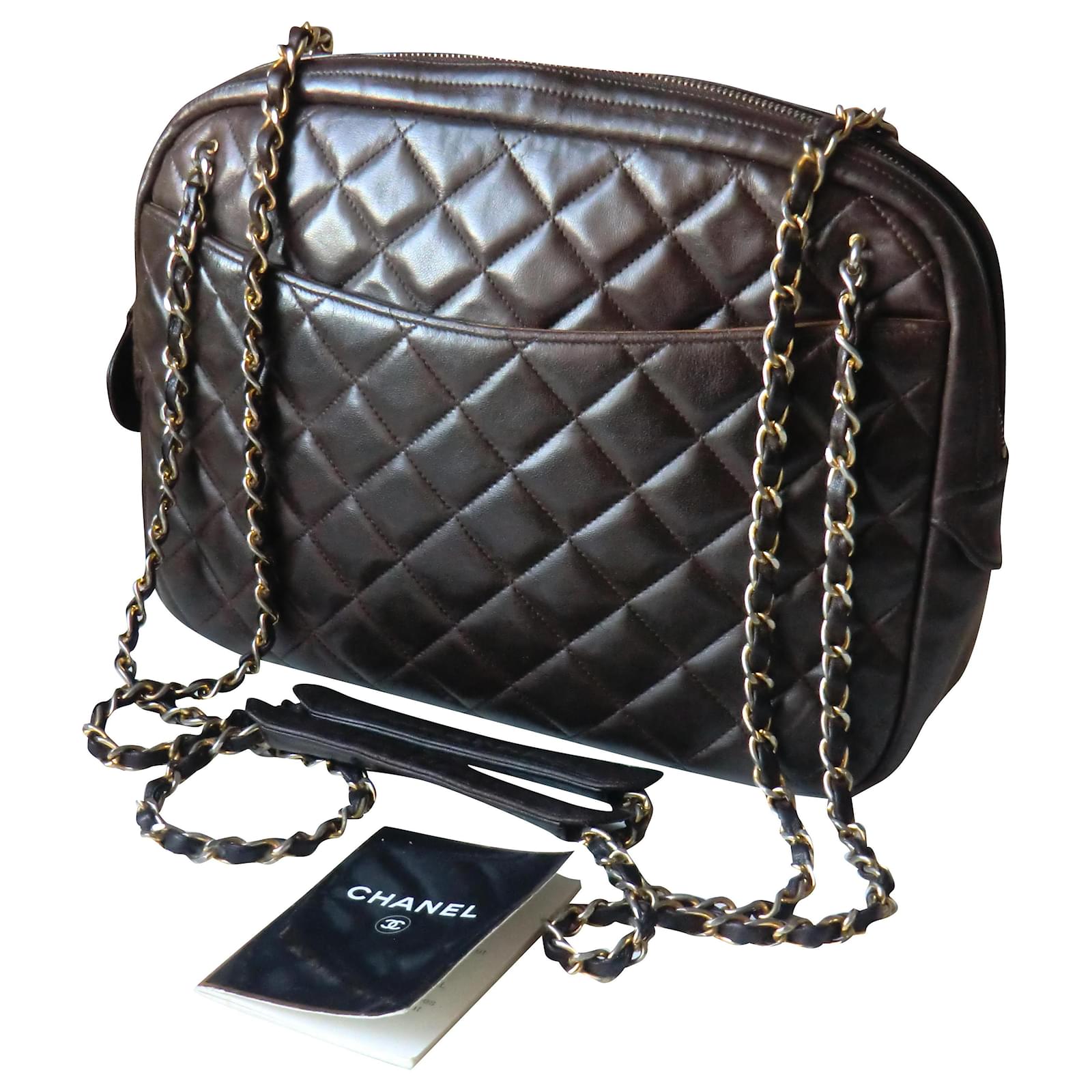 Chanel Camera Bag Brown Leather ref.196612 Joli Closet