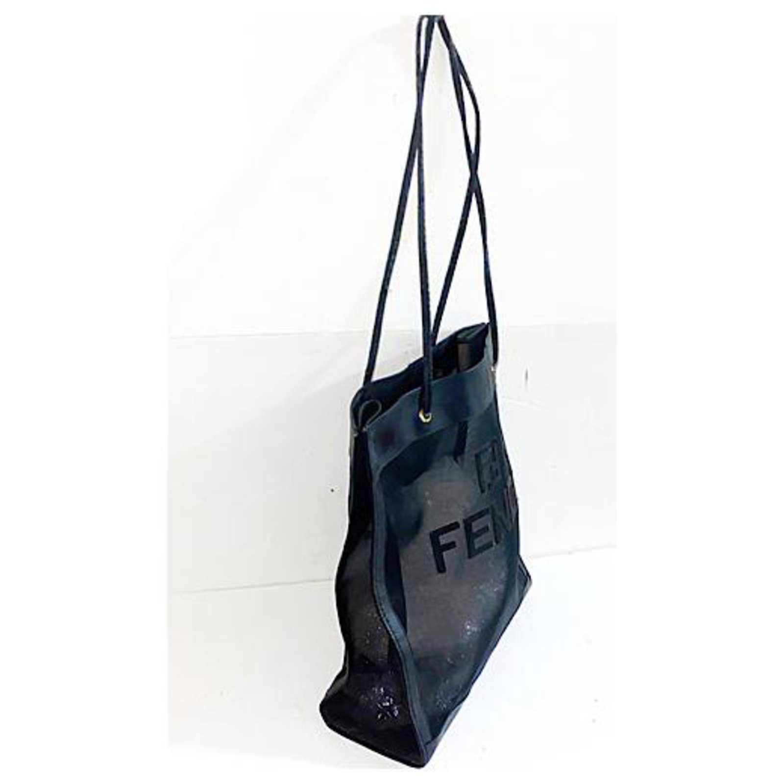 Fendi Vintage Beaded Tote - Black Totes, Handbags - FEN257963
