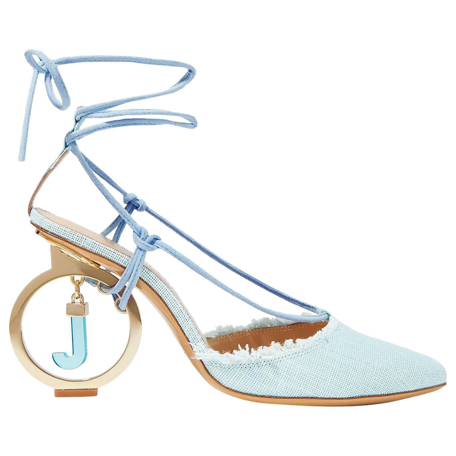 jacquemus blue heels