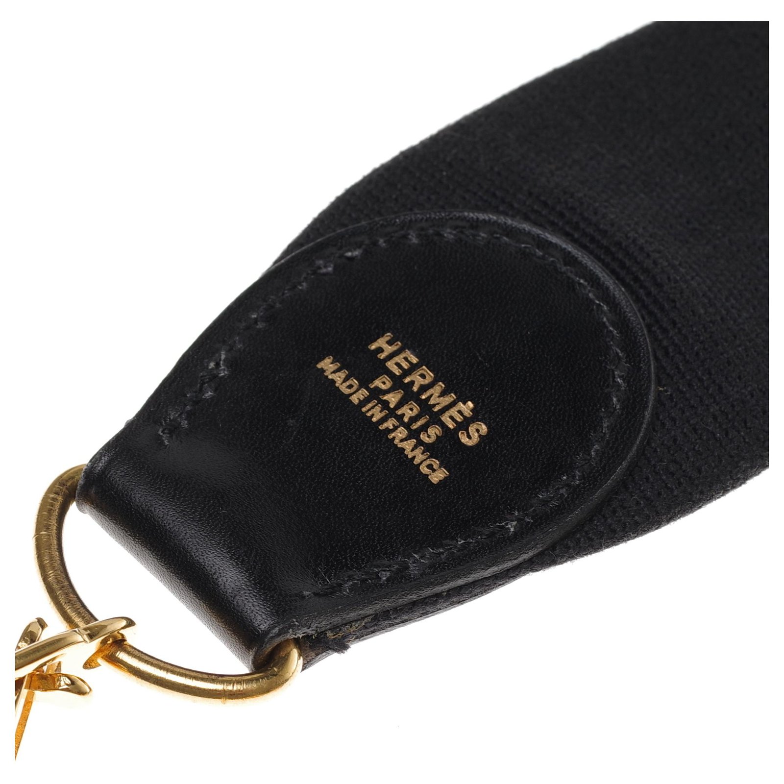 Hermès Adjustable Canvas Shoulder Strap - Black Bag Accessories,  Accessories - HER401742