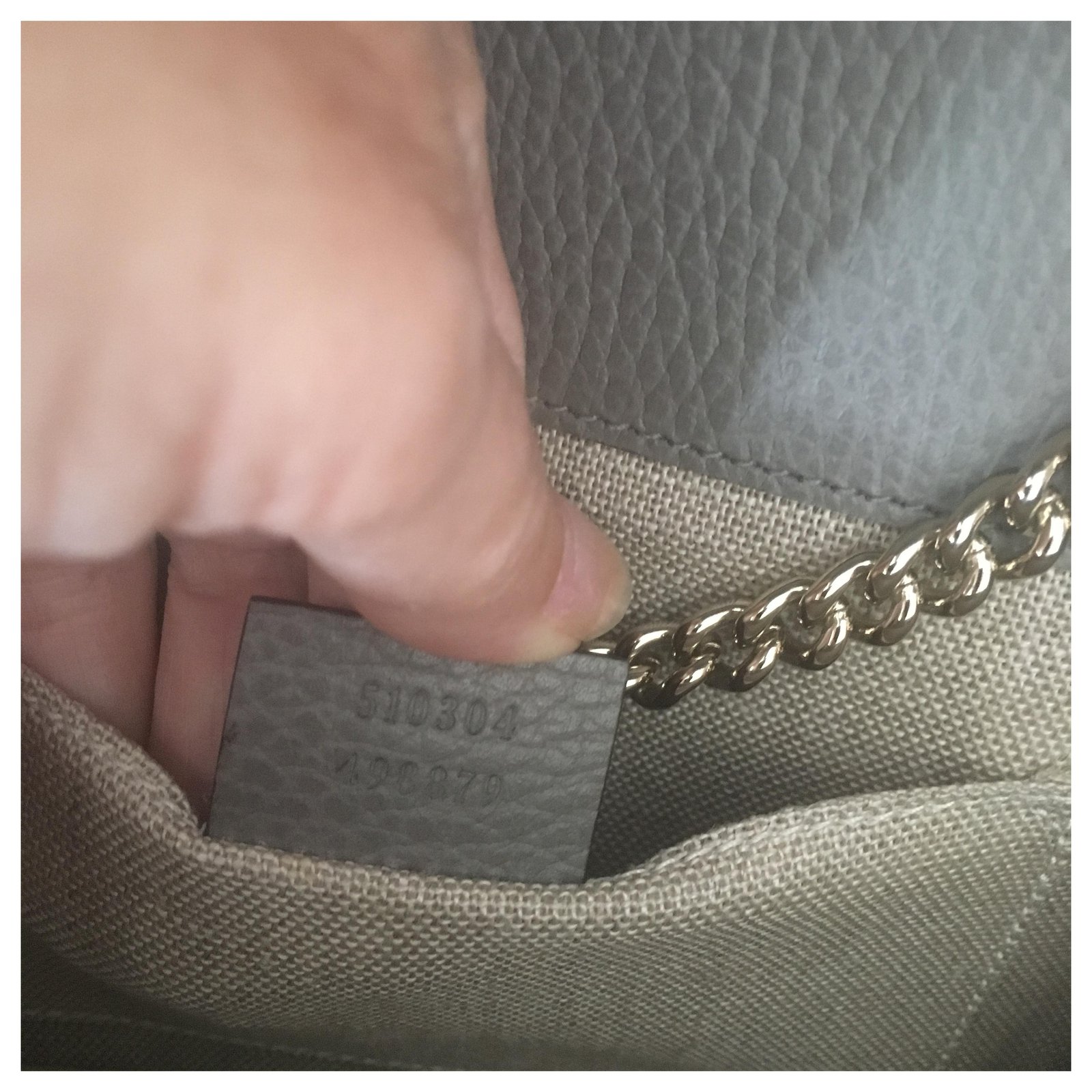 Gucci interlocking Grey Leather ref.197396 - Joli Closet