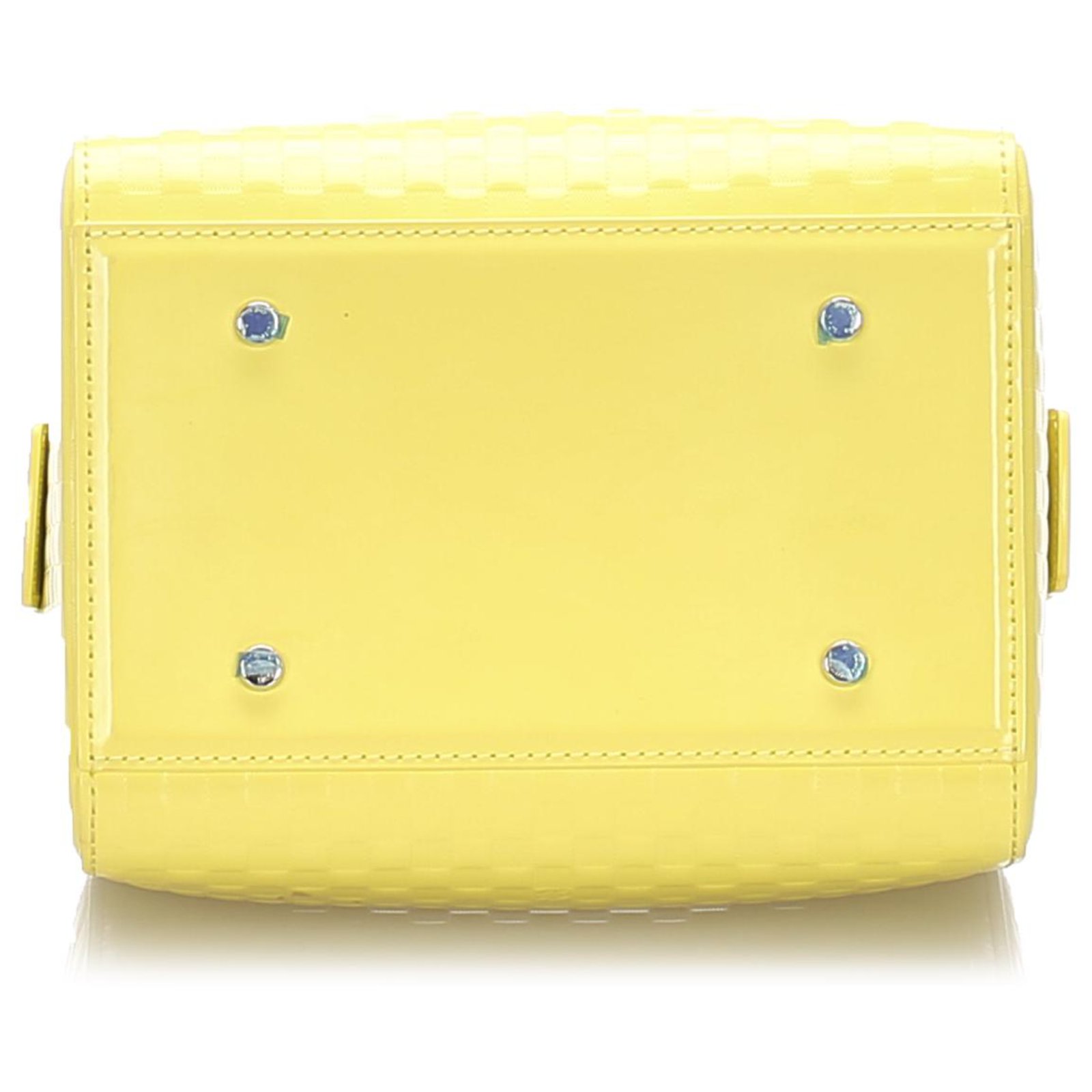 Louis Vuitton Yellow Damier Facette Speedy Cube PM Leather Pony-style  calfskin ref.197697 - Joli Closet