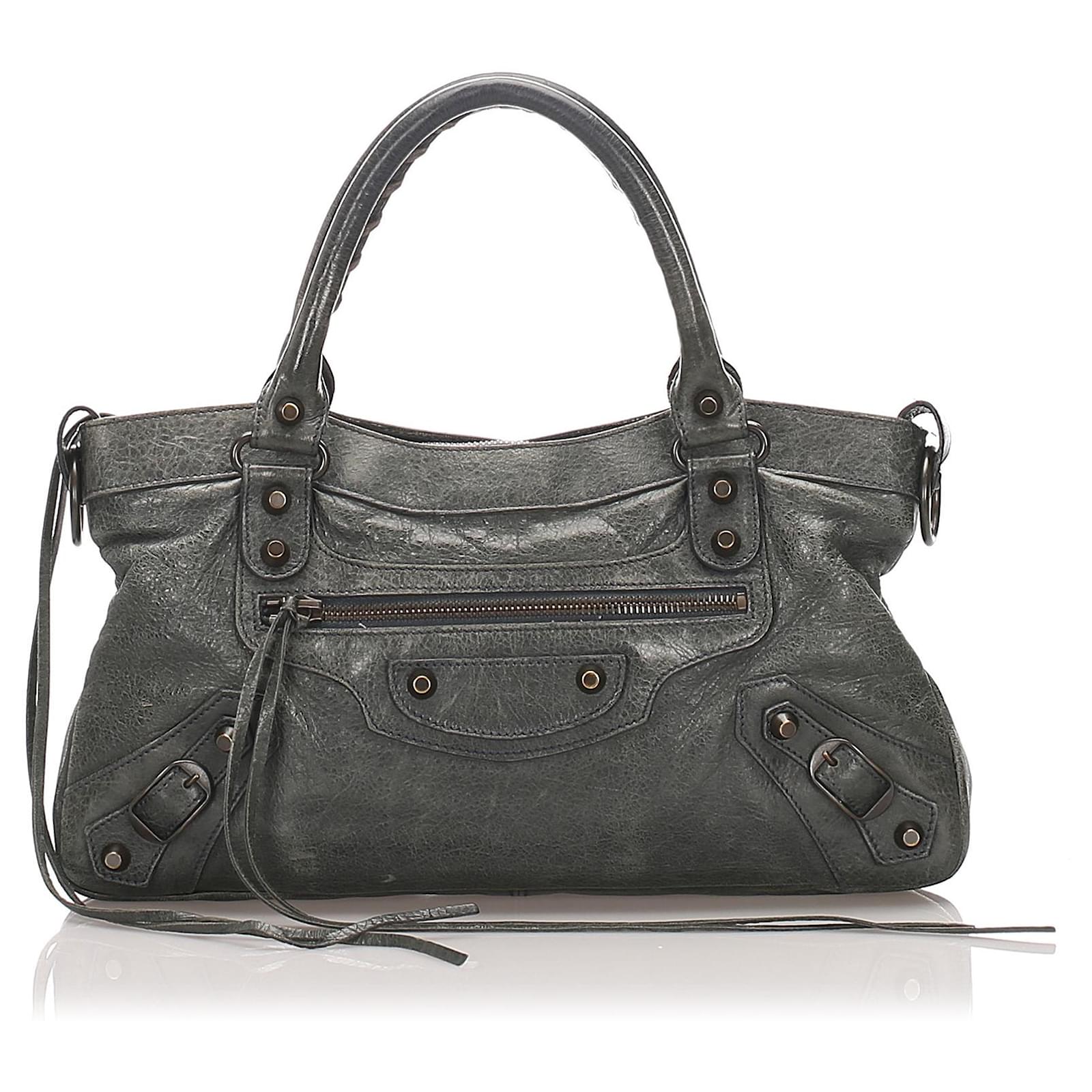 sac balenciaga daim gris