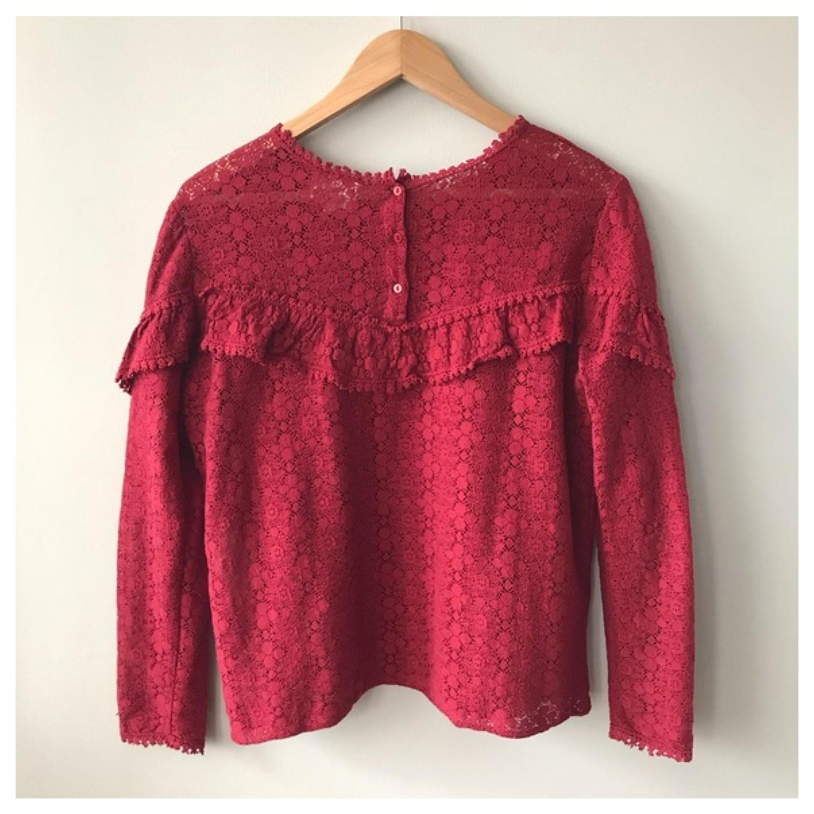 SéZane Tops Dark red Cotton ref.197968 - Joli Closet