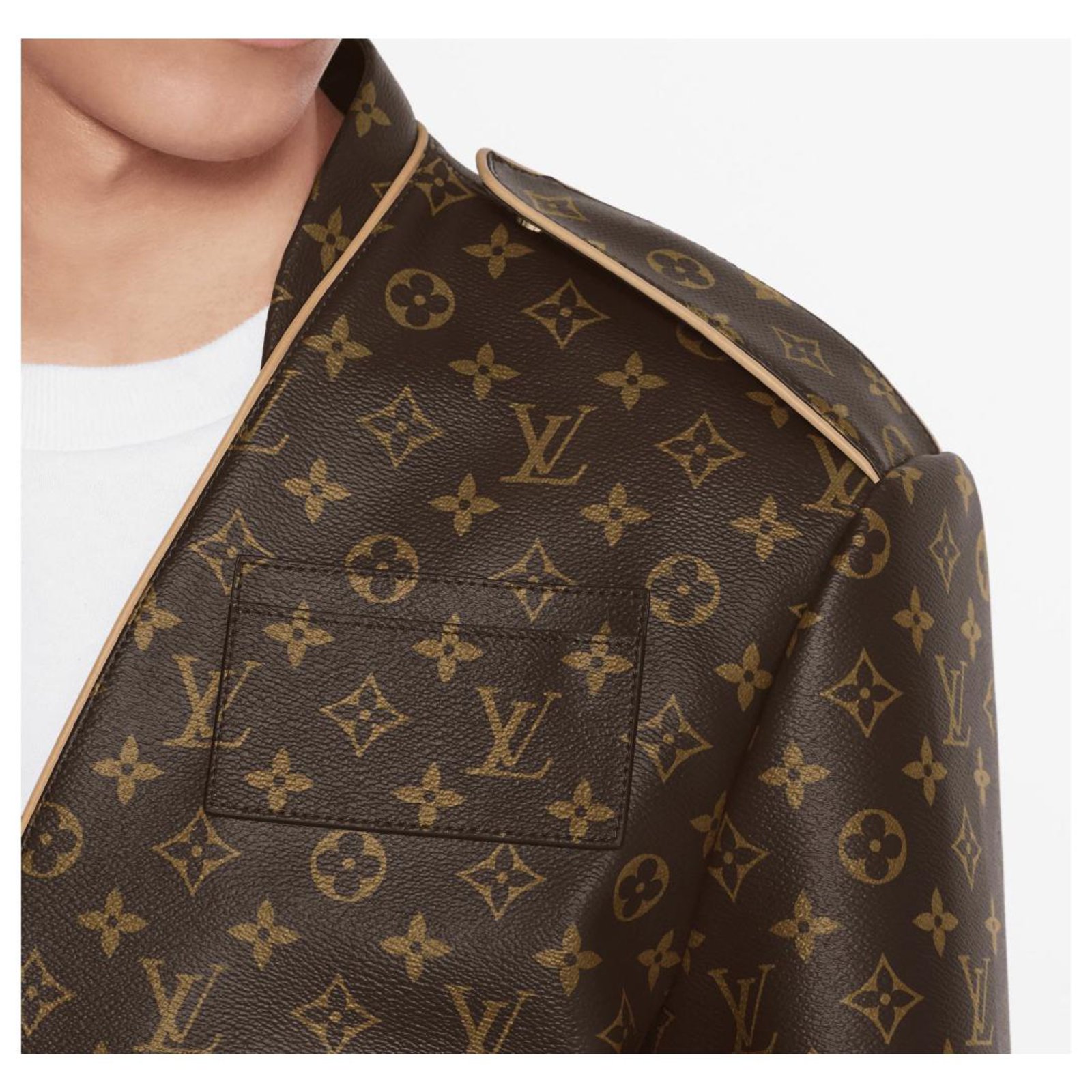 Louis Vuitton Admiral Monogram Jacket Condition - Depop