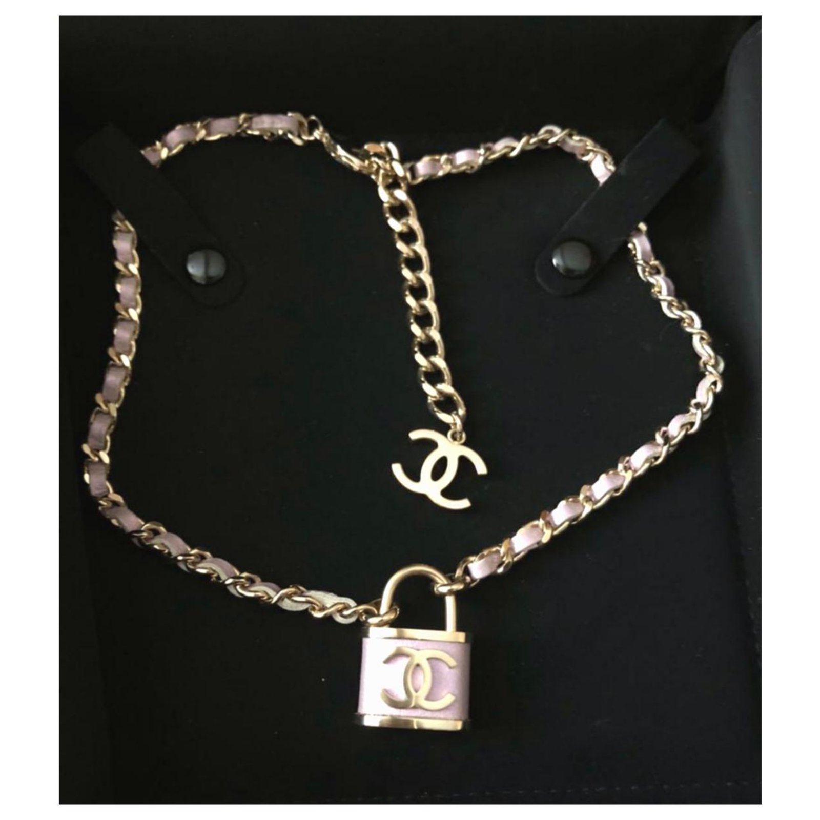 Chanel padlock necklace Purple ref.198053 - Joli Closet