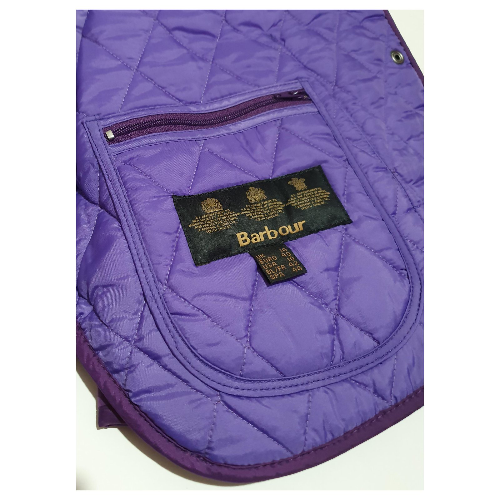 Barbour Jackets Purple Polyamide ref.198076 - Joli Closet