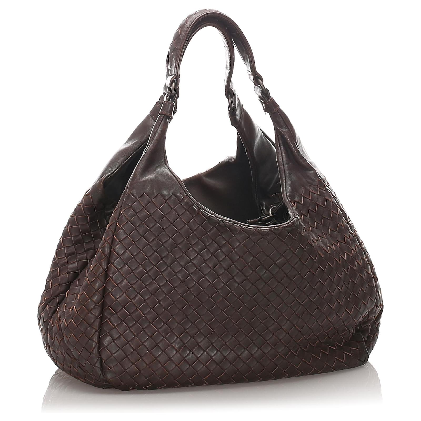 Sac Bottega Veneta Galeries Lafayette Sacs à main Bottega Veneta Sac besace Campana en intrecciato brun