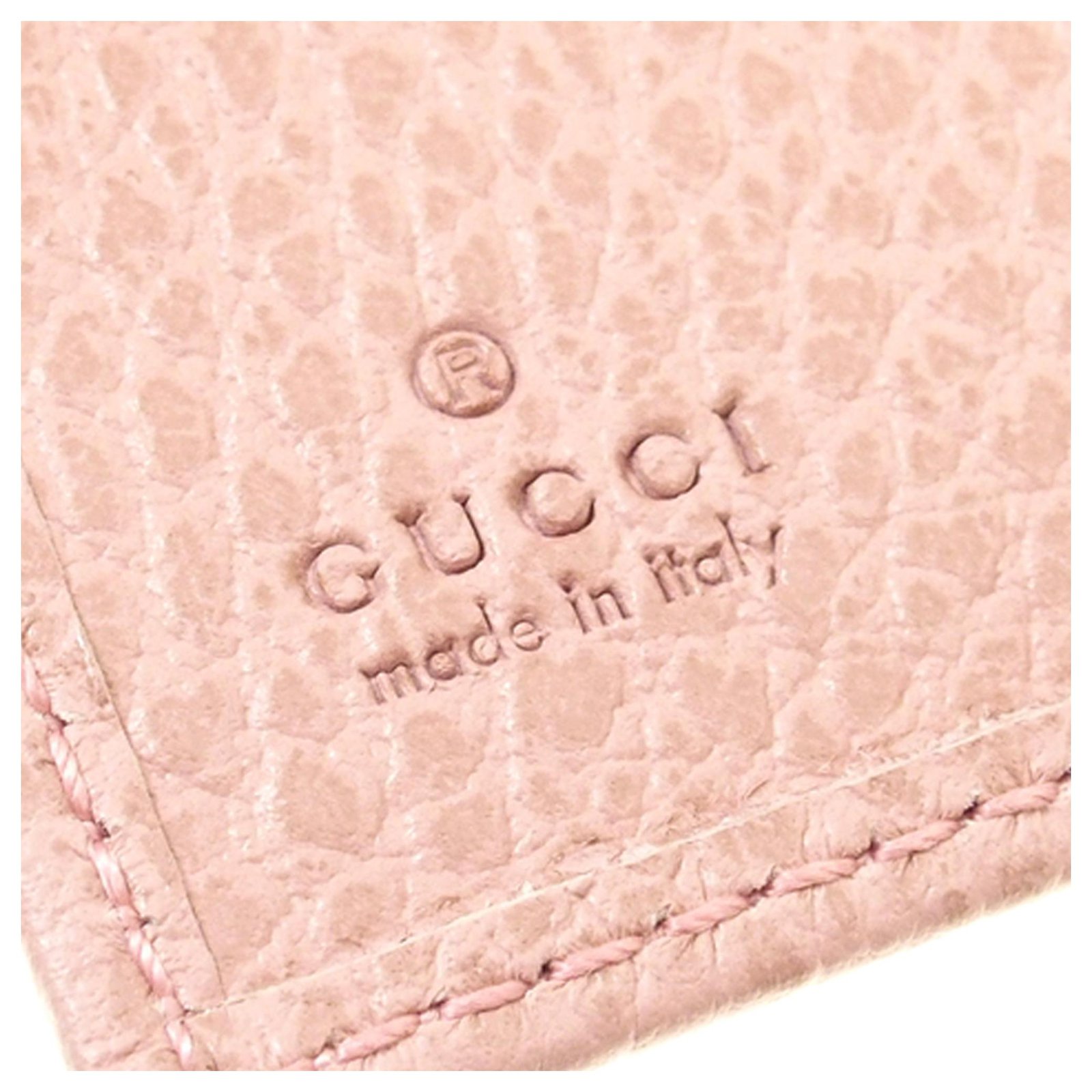 Gucci Pink Swing Leather Passport Cover Pony-style calfskin ref.198897 -  Joli Closet