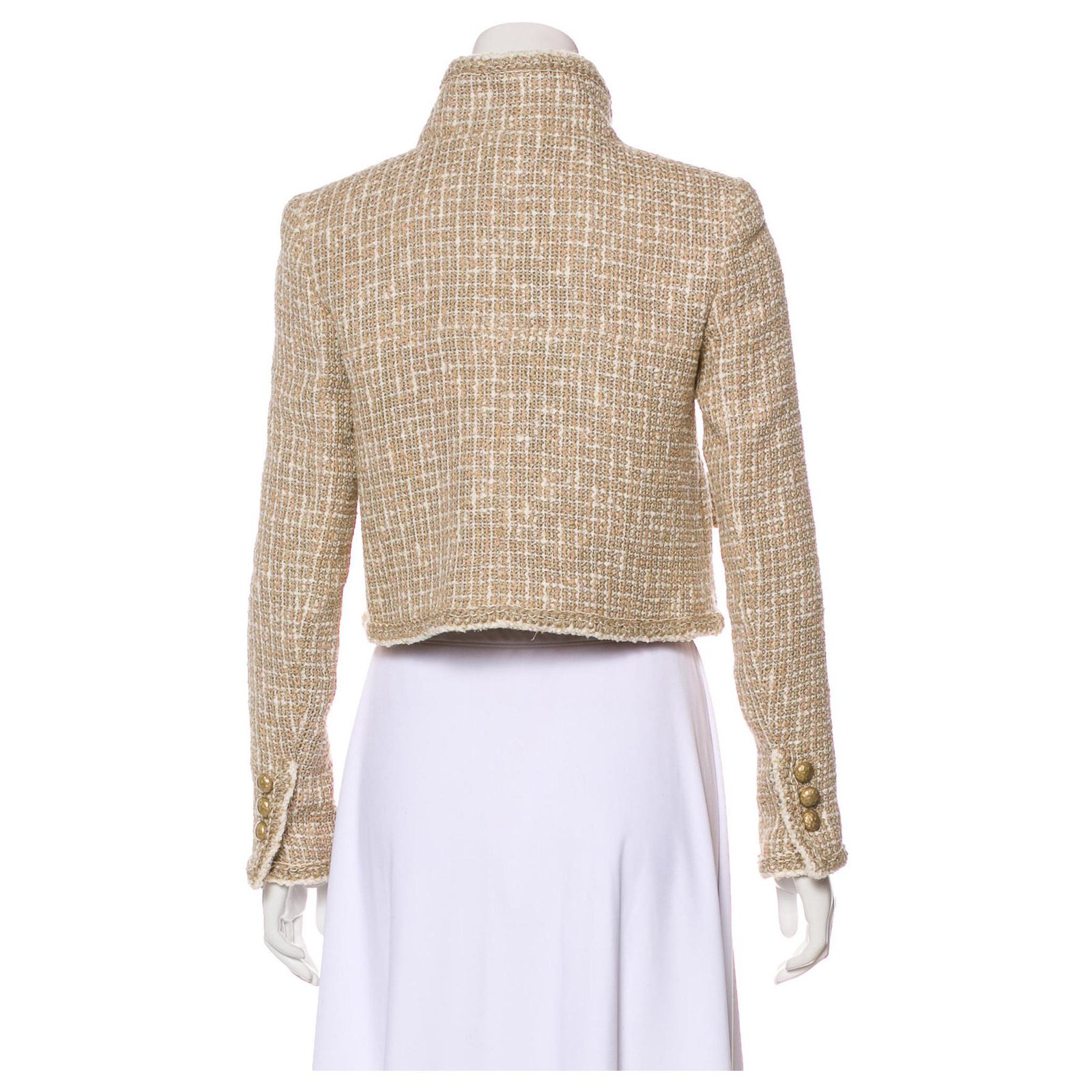 Chanel very rare runway tweed jacket Beige ref.174971 - Joli Closet