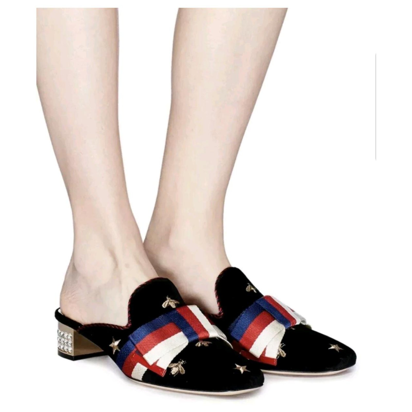 Gucci bow hot sale slippers