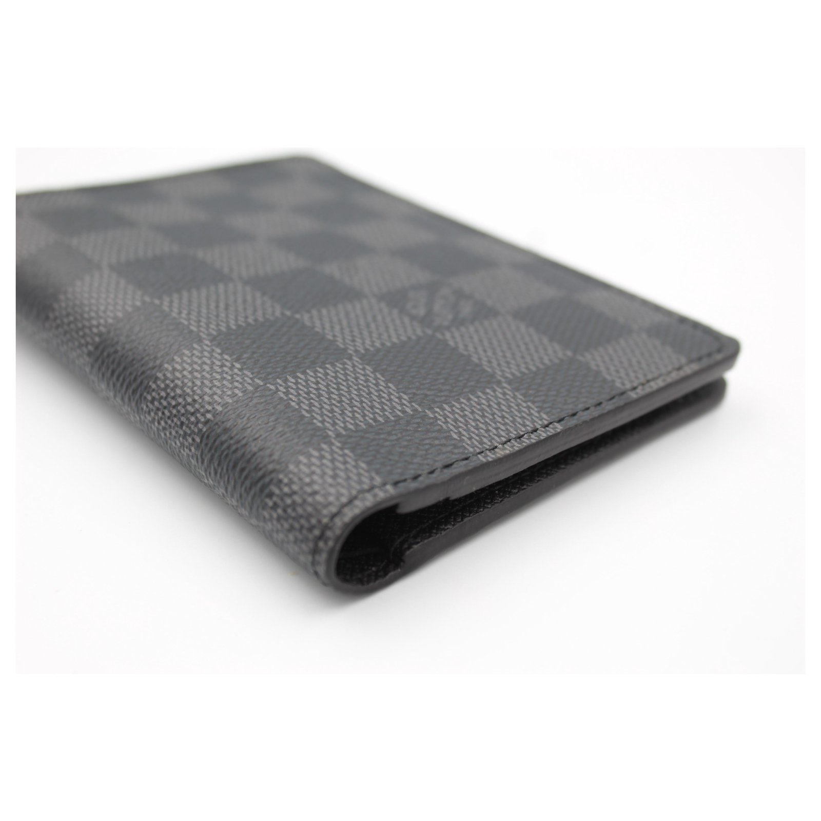 Louis Vuitton Joseph wallet in damier graphite. Grey Dark grey Leather  Cloth ref.199509 - Joli Closet
