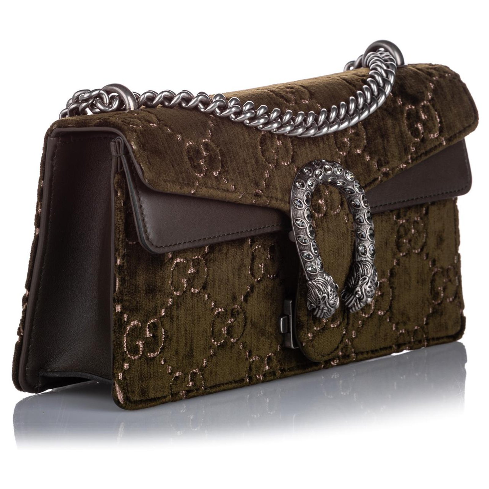 Gucci Dionysus Small GG Velvet Shoulder Bag