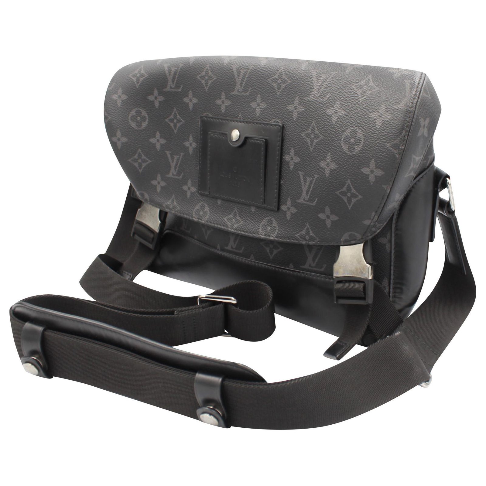 Louis Vuitton Messenger Bag , in eclipse LV monogram. Black Grey Dark ...