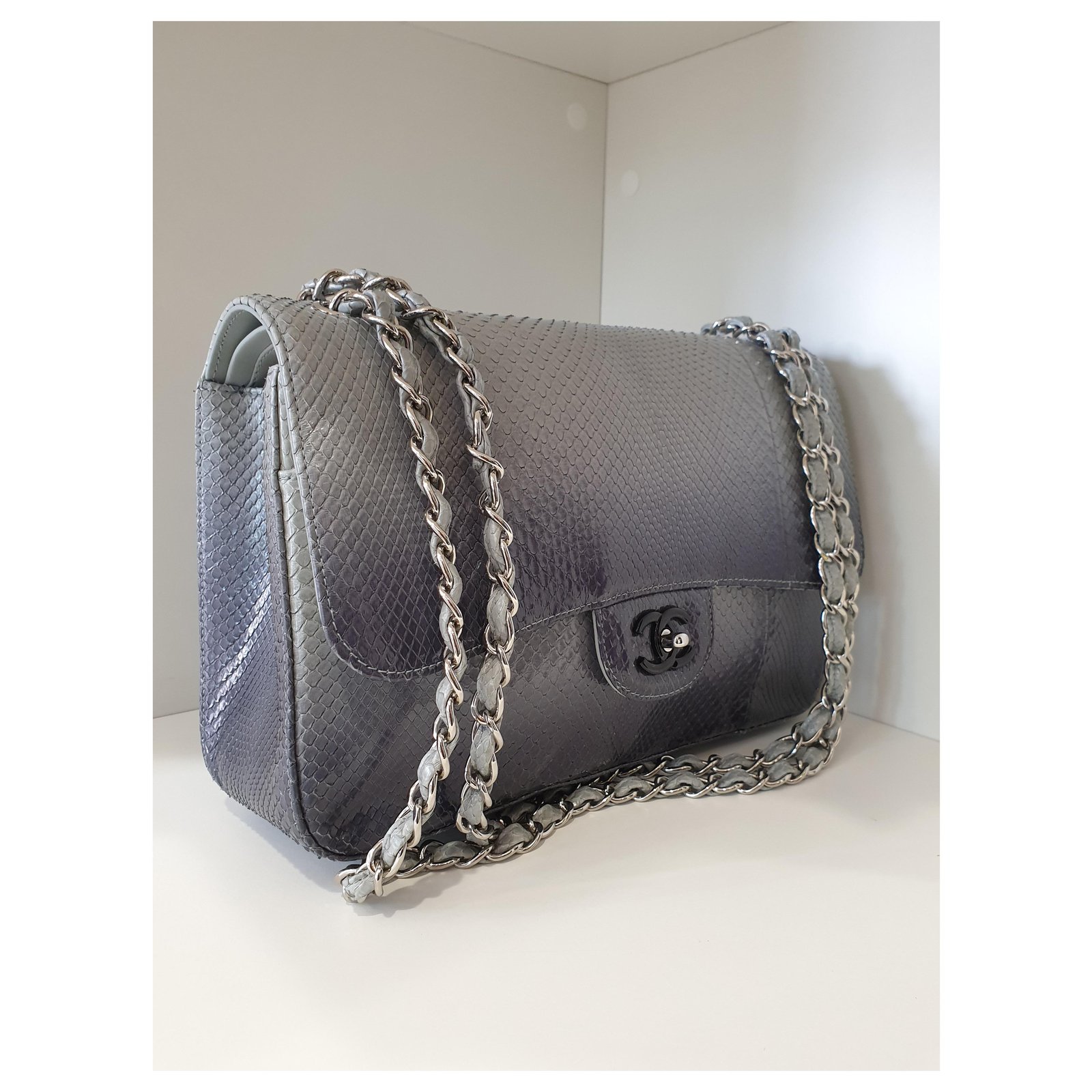 Handbags Chanel Classic Python