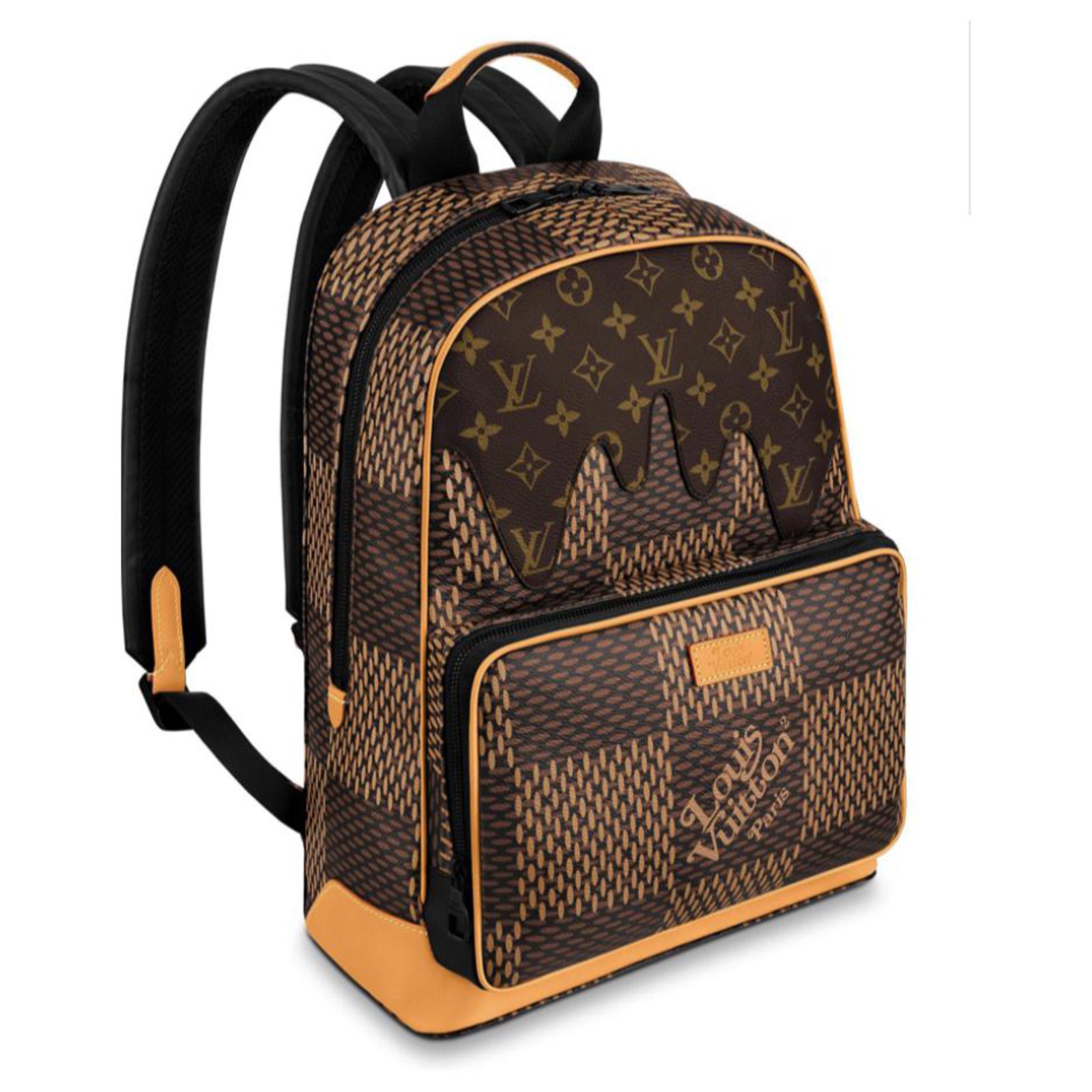 Pre-owned Louis Vuitton X Nigo Christopher Backpack Damier Ebene Giant Pm  Brown