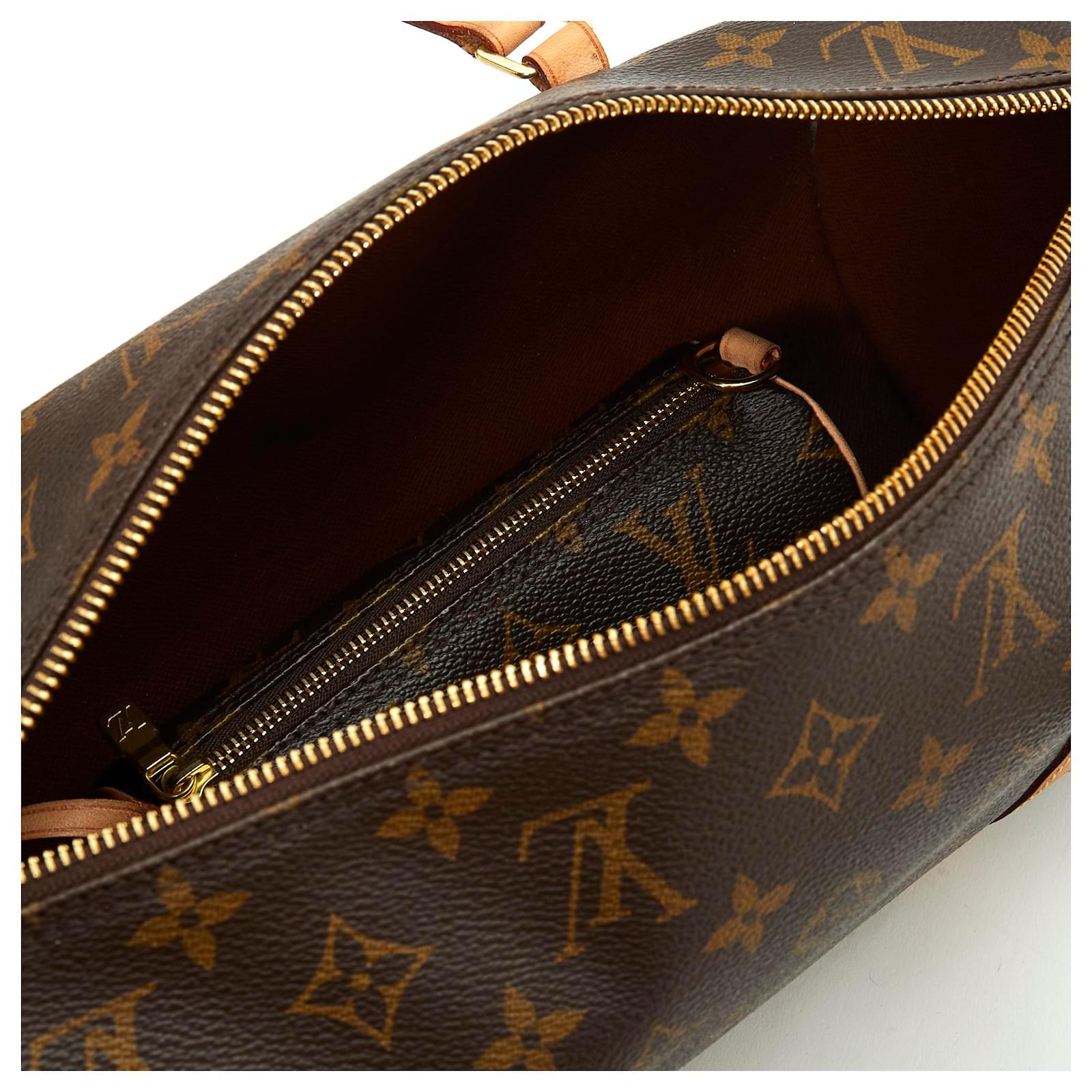 Papillon Louis Vuitton SCHMETTERLINGSMONOGRAMM UND GELDBEUTEL Braun Leinwand ref.201005 Joli