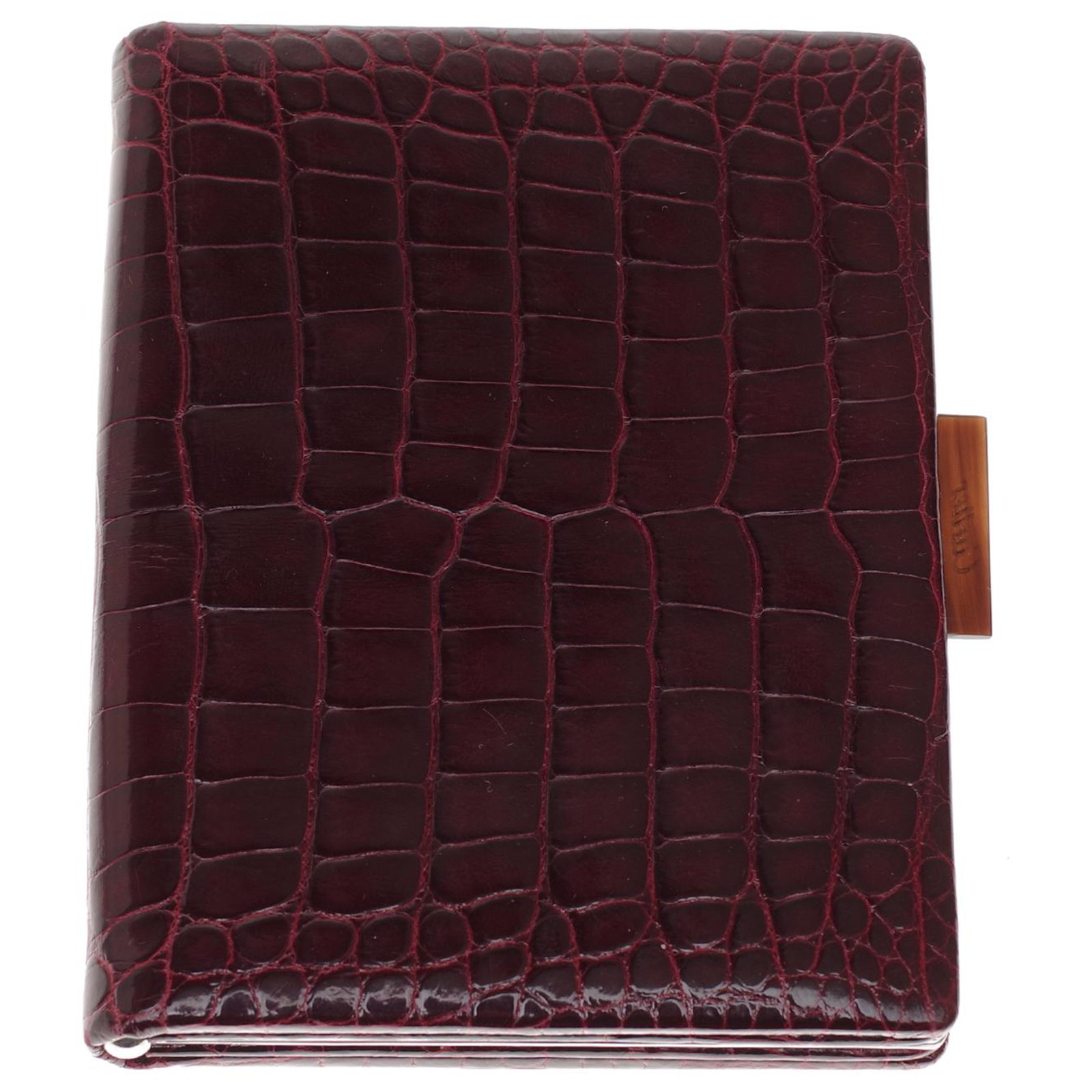 cartier burgundy leather wallet