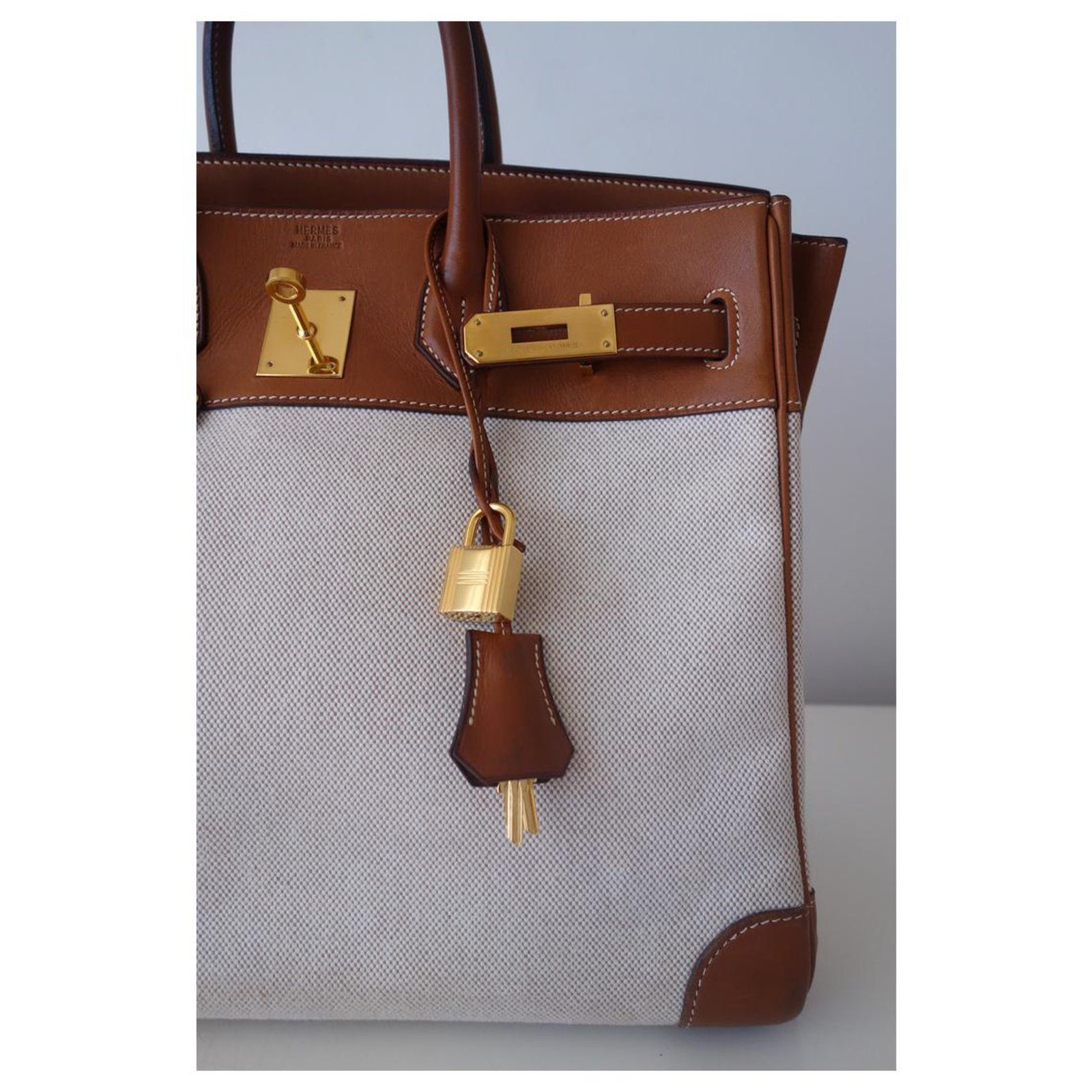 Birkin Hermès Handbags Brown Leather ref.908281 - Joli Closet