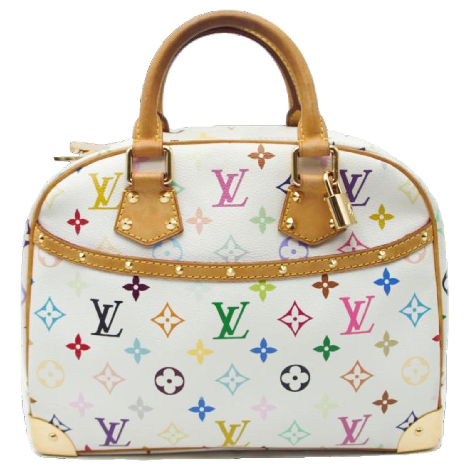 Louis Vuitton Trouville Murakami Blanc Toile Multicolore ref.201443