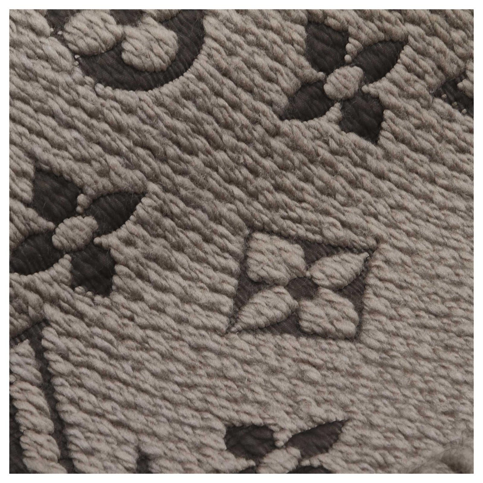 Louis Vuitton Gray Logomania Wool Scarf Black Grey Cloth ref