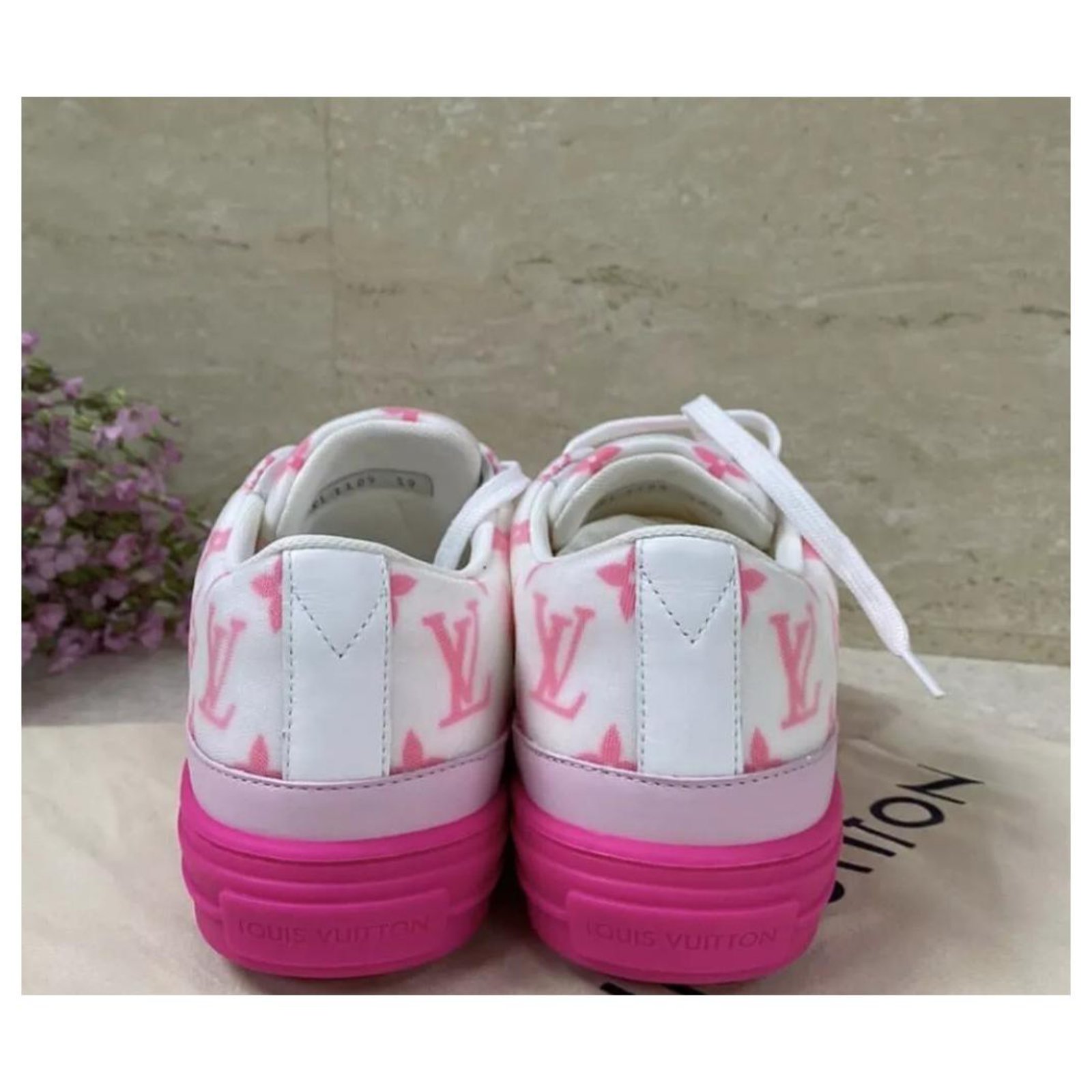Louis Vuitton Womens Low-top Sneakers 2023 Ss, Pink, Please Contact US