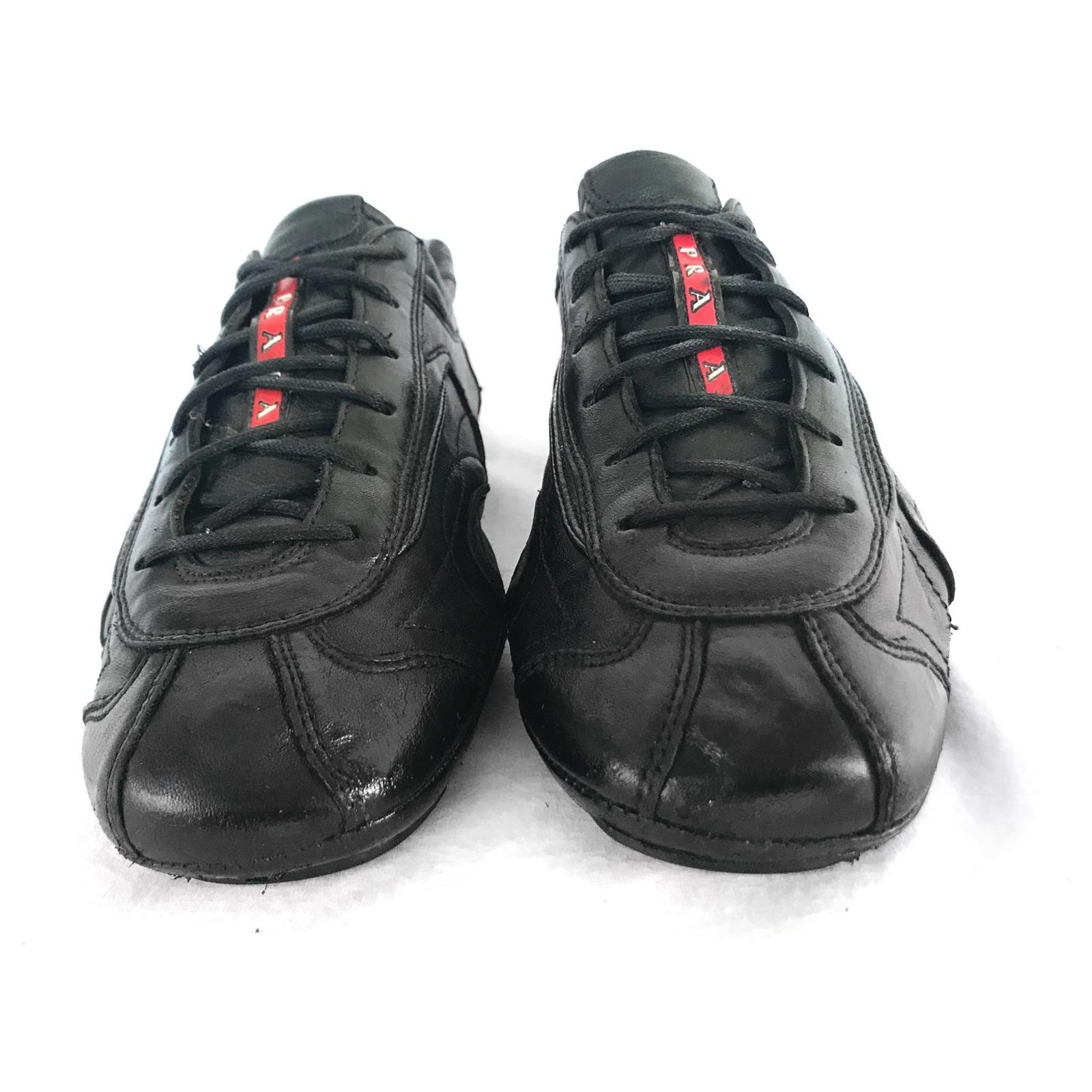 Prada Sneakers Black Leather ref.202554 - Joli Closet
