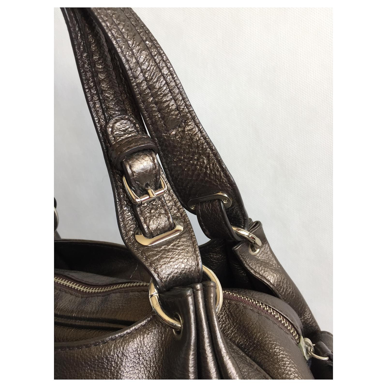 Tr?�s beau sac Mac Douglas tout cuir grain?� marron cuivr?� ?�tat NEUF Cuivre ref.202624 - Joli Closet